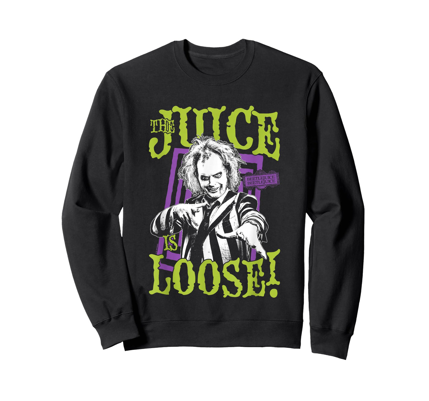 Beetlejuice Beetlejuice The Juice Is Loose! Big Chest Poster T-Shirt