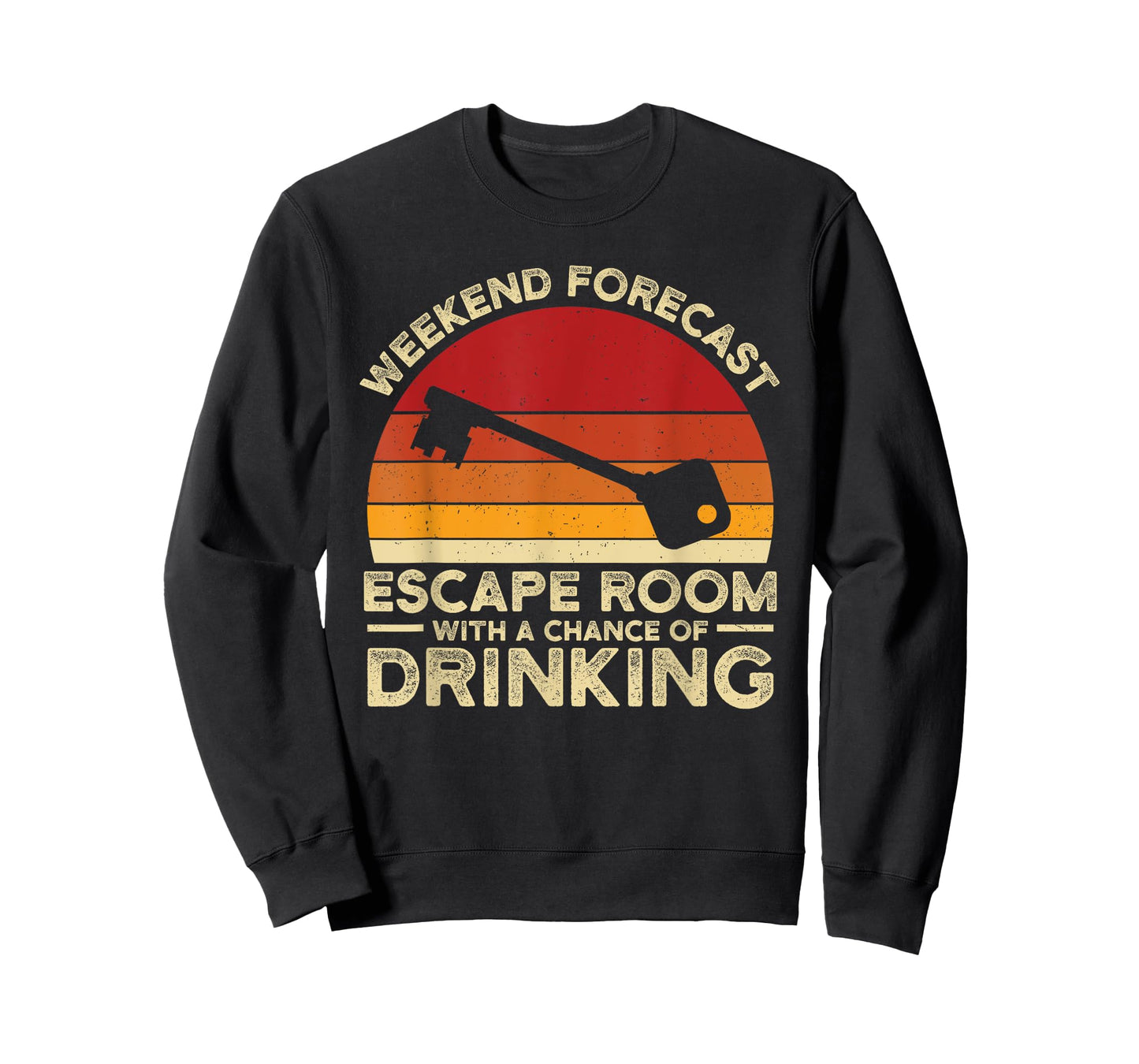 Weekend Forecast Escape Rooms Funny Mystery Vintage T-Shirt
