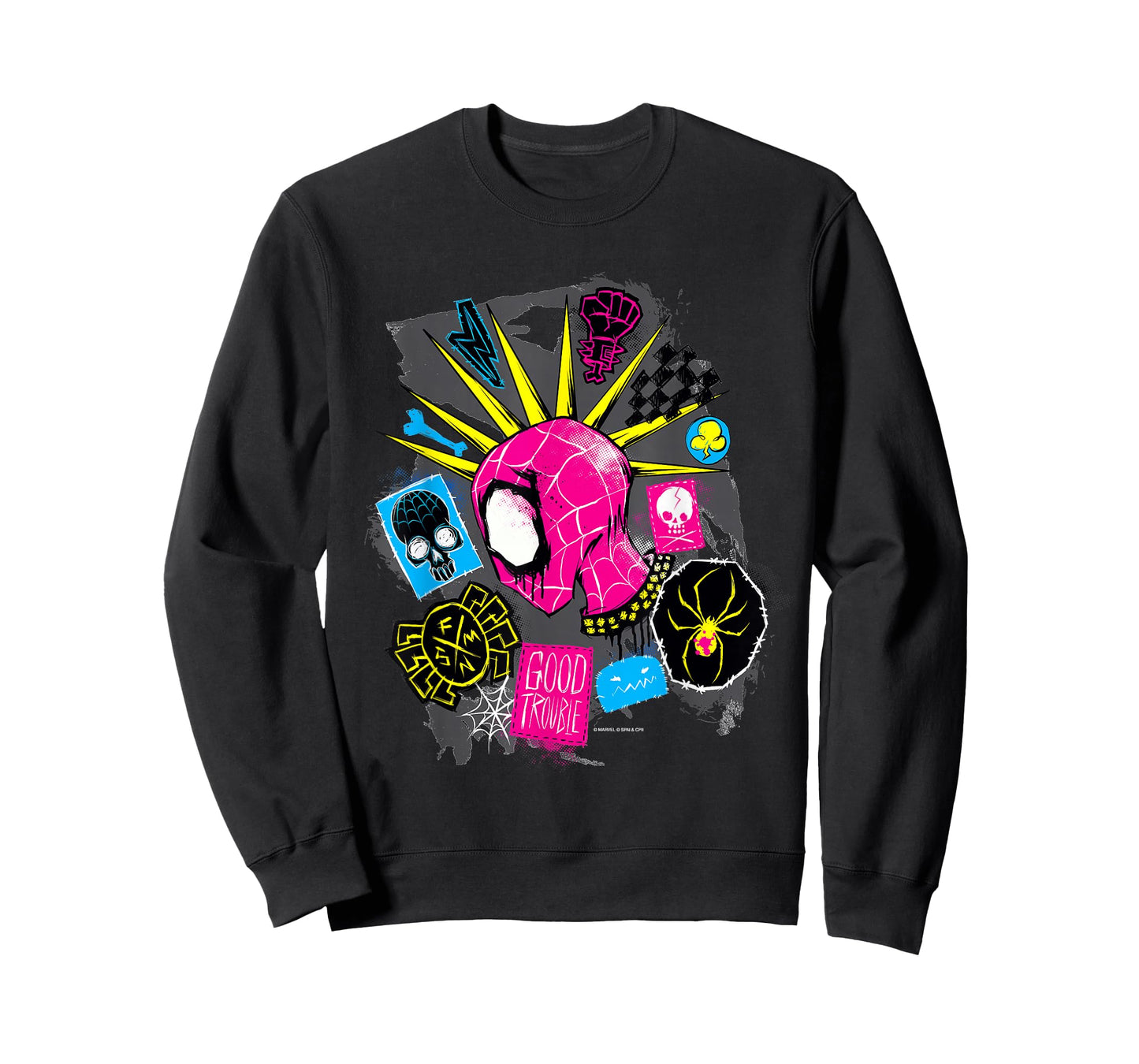 Marvel Spider-Man: Across The Spider-Verse Spider-Punk Head T-Shirt