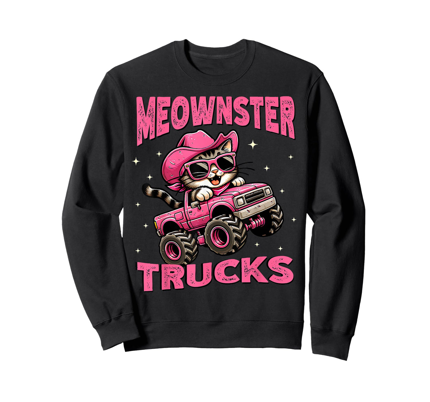 Funny Monster Truck Cat For Girls Women Monster Truck Party T-Shirt
