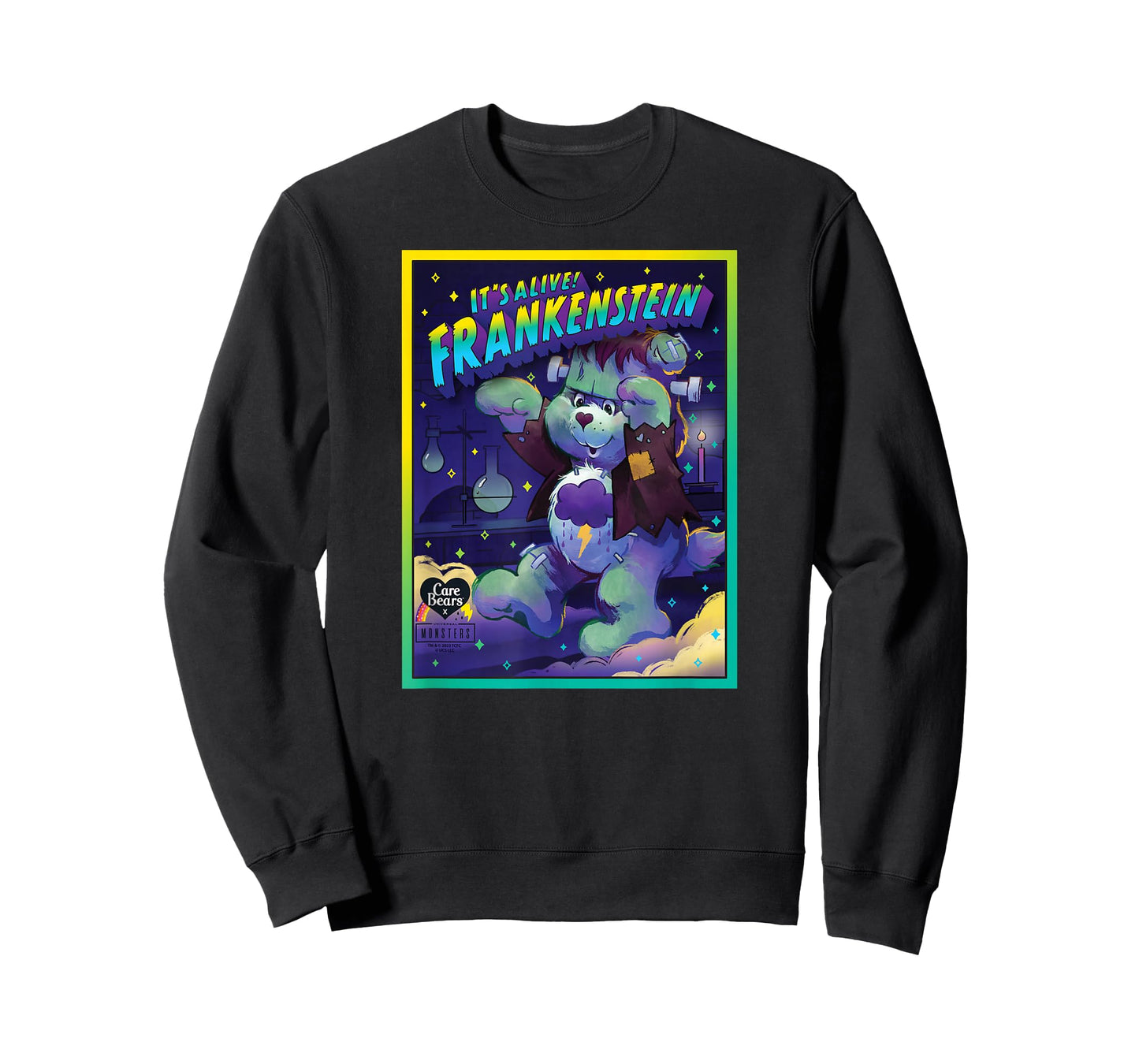 Care Bears x Universal Monsters Grumpy Bear Frankenstein T-Shirt