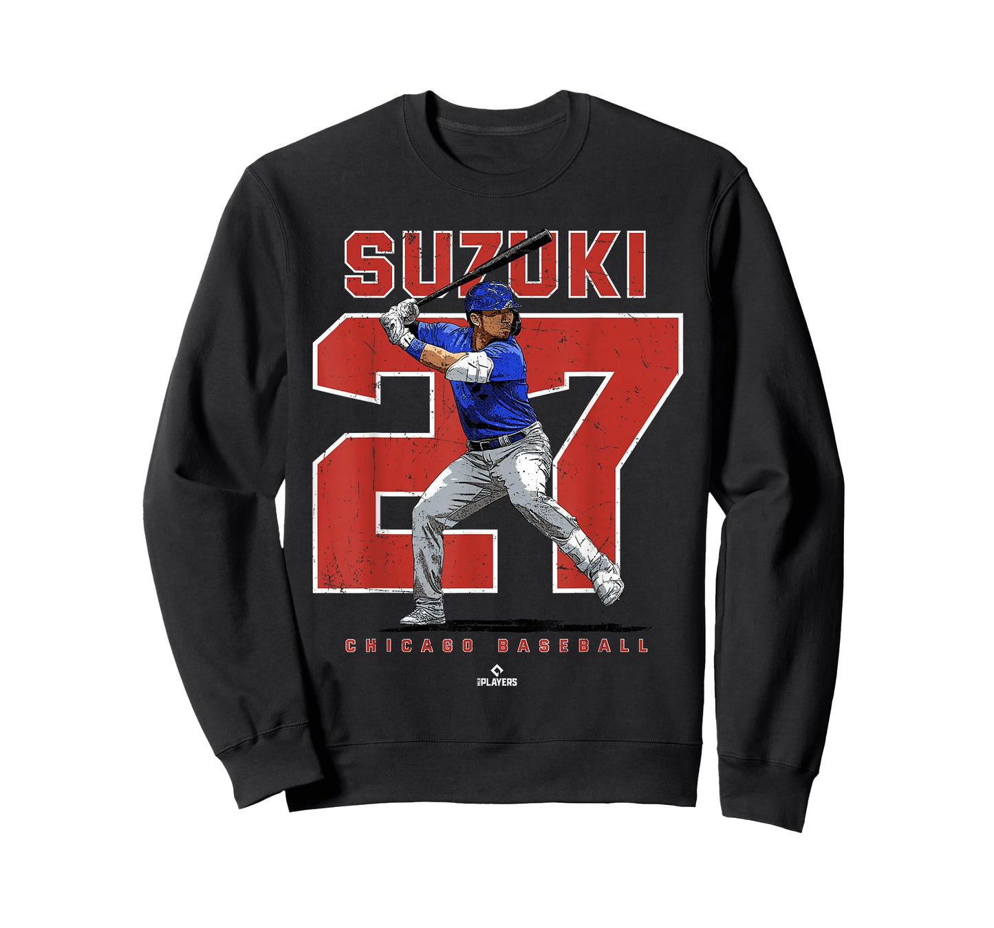 Number and Portrait Seiya Suzuki Chicago MLBPA T-Shirt