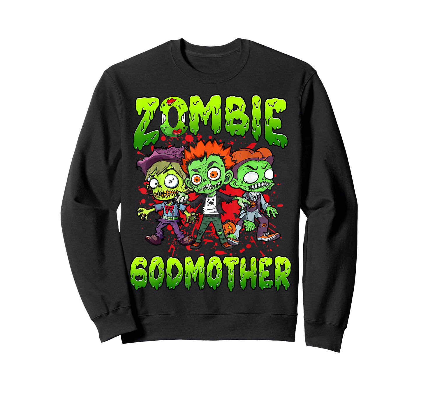 Zombie Godmother Halloween Costume Family Matching T-Shirt