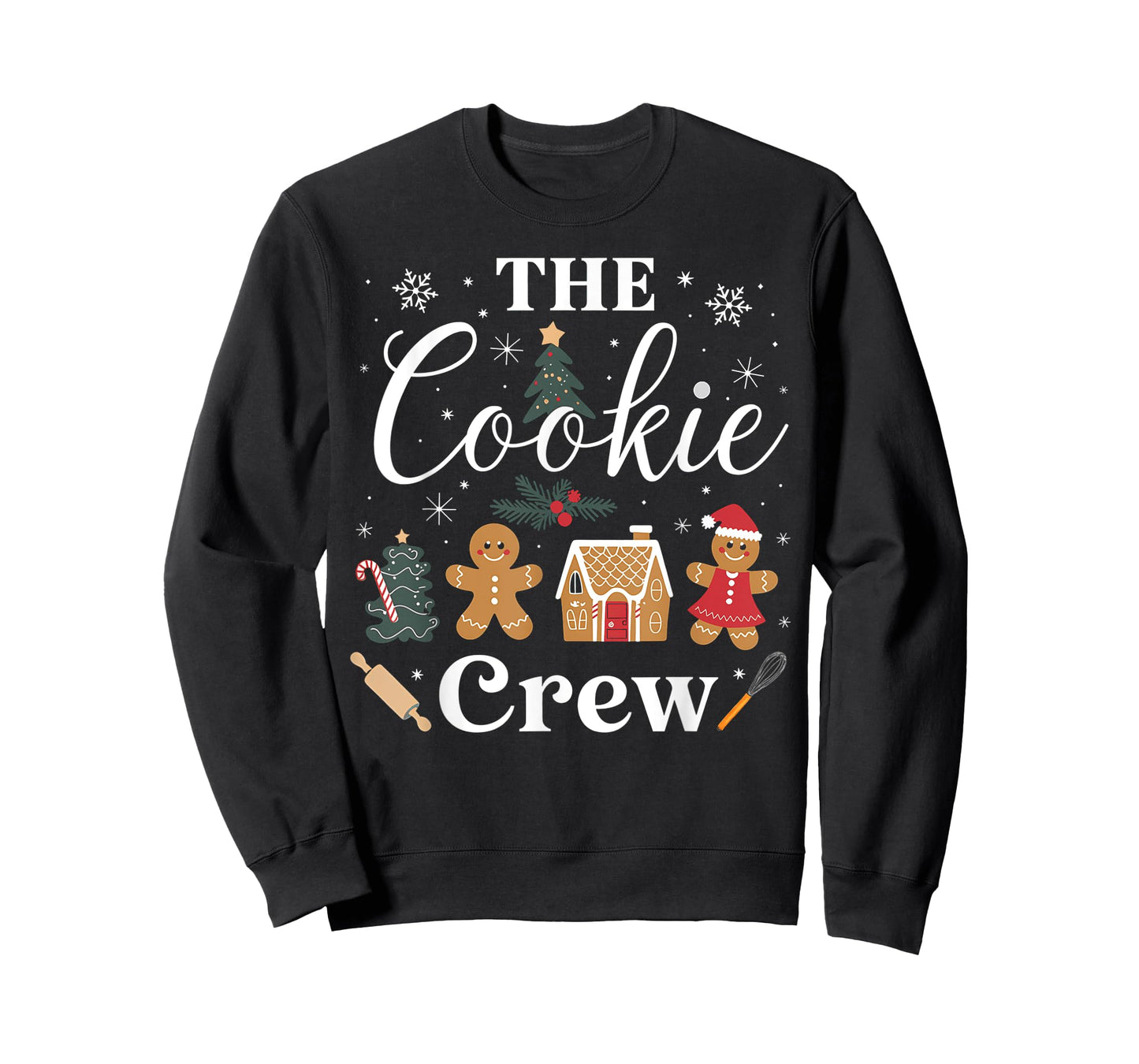 The Cookie Crew Christmas Baking Cookie Lover Kids Women T-Shirt