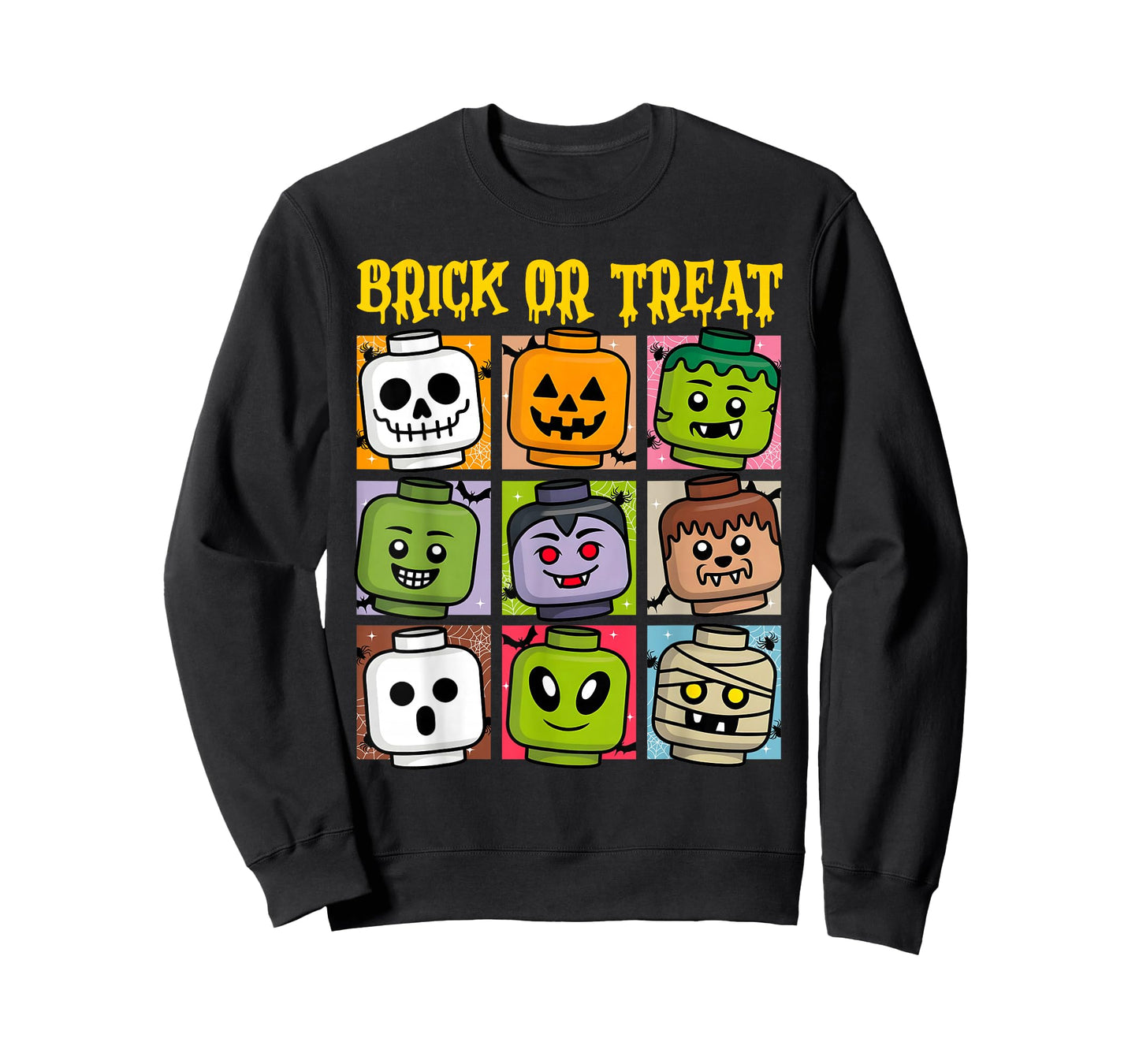 Brick or Treat Halloween Master Builder Blocks Building Kids T-Shirt