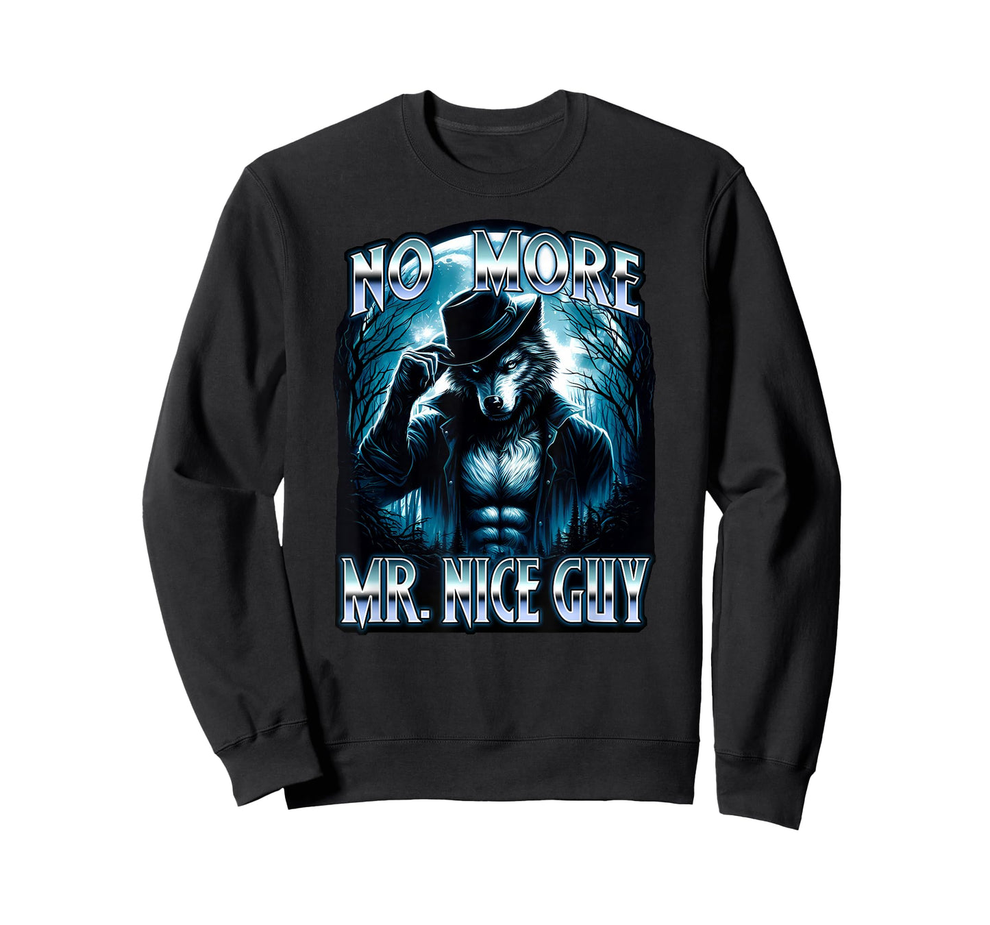 NO MORE MR NICE GUY Wolf Ripping Shirt Meme Brainrot 2025 T-Shirt