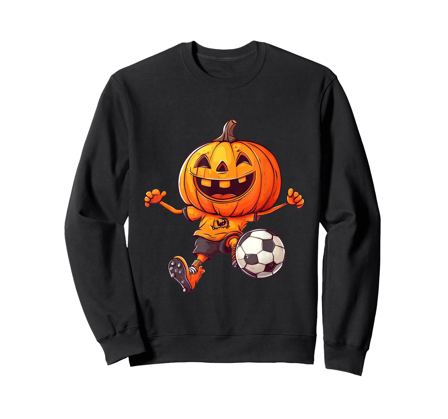 Halloween Pumpkin Skeleton Soccer Football Costume Boys Kids T-Shirt