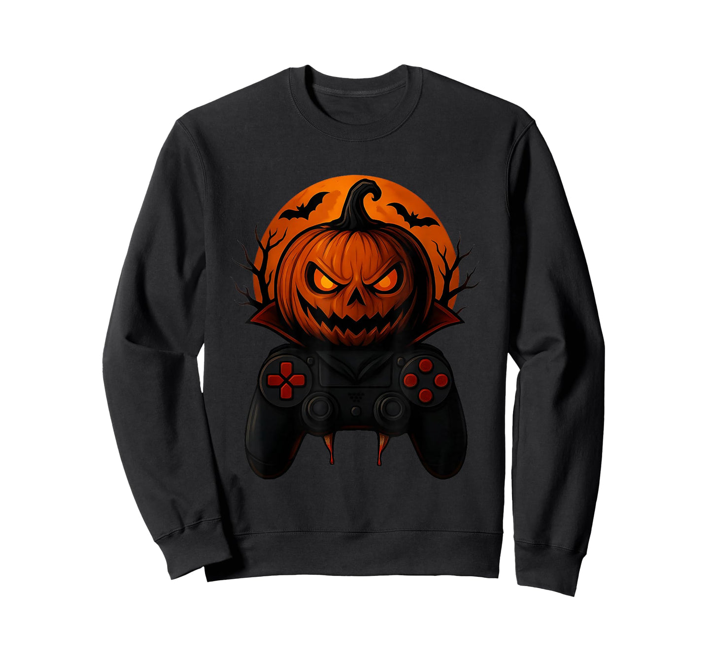 Halloween Gaming Controller Spooky Pumpkin Gamer Boys & Kids T-Shirt