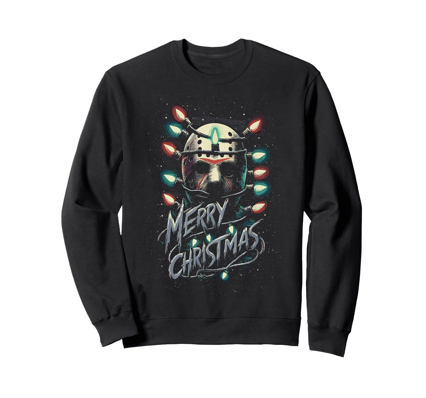 Merry Christmas Festive Slasher Candy Cane Menace T-Shirt