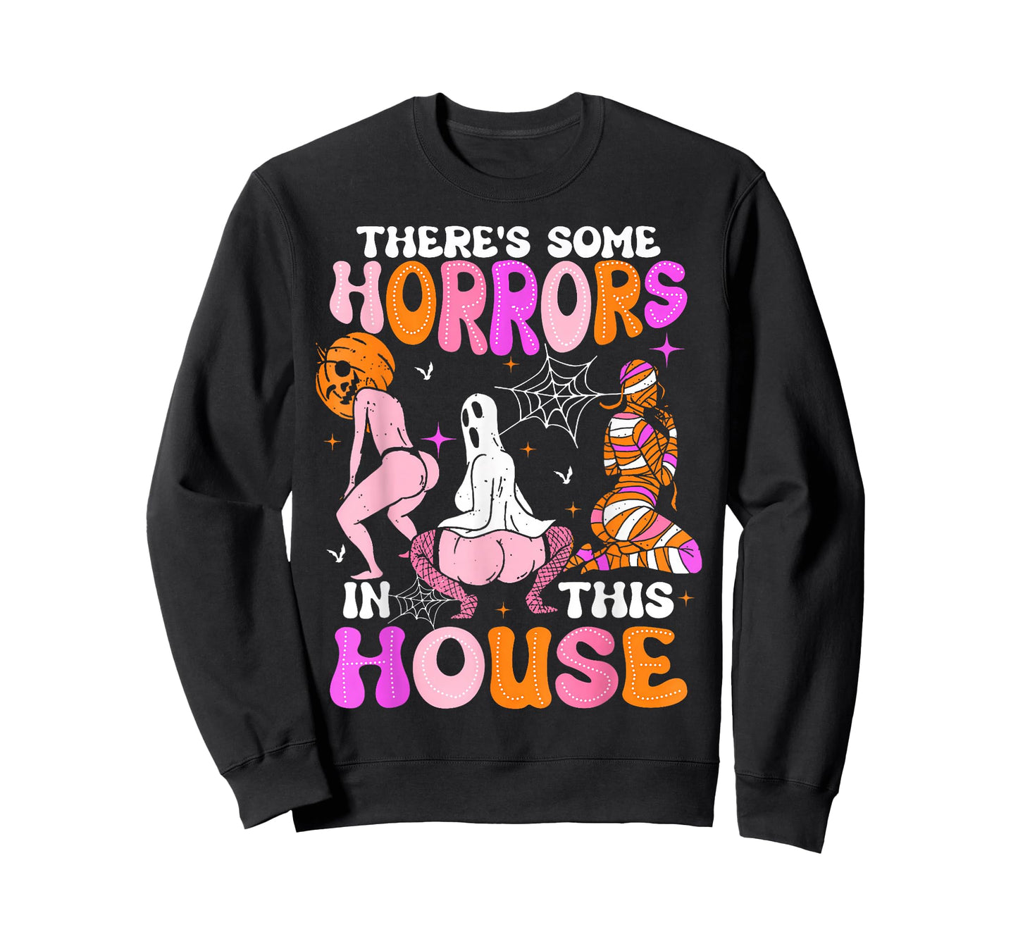 There's Some Horrors In This House Funny Horror Characters T-Shirt