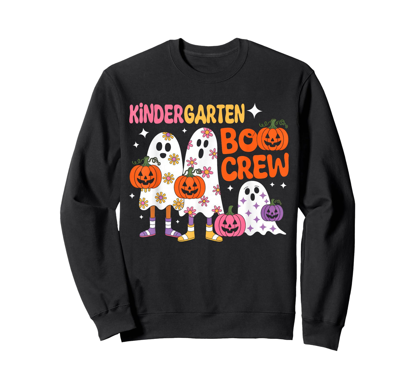 Kindergarten Boo Crew Kindergarten Halloween Costume Teacher T-Shirt
