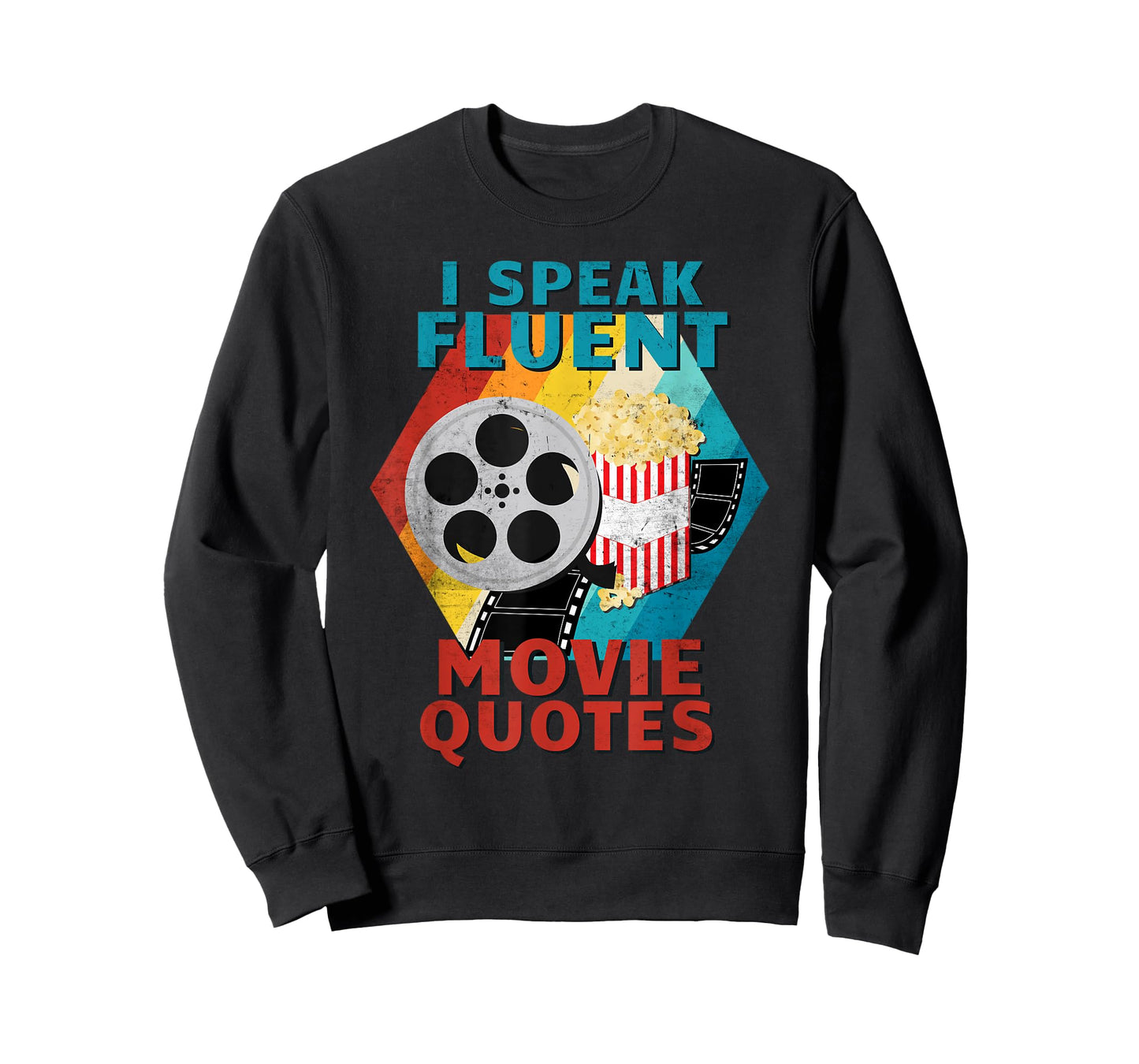 I Speak Fluent Movie Quotes Funny Retro Vintage Movie Lover T-Shirt