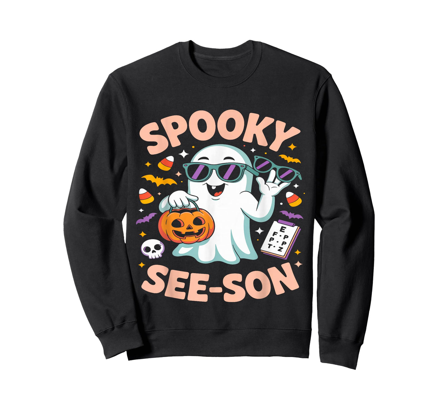 Spooky See Son Optometry Funny Ghost Halloween Costume T-Shirt