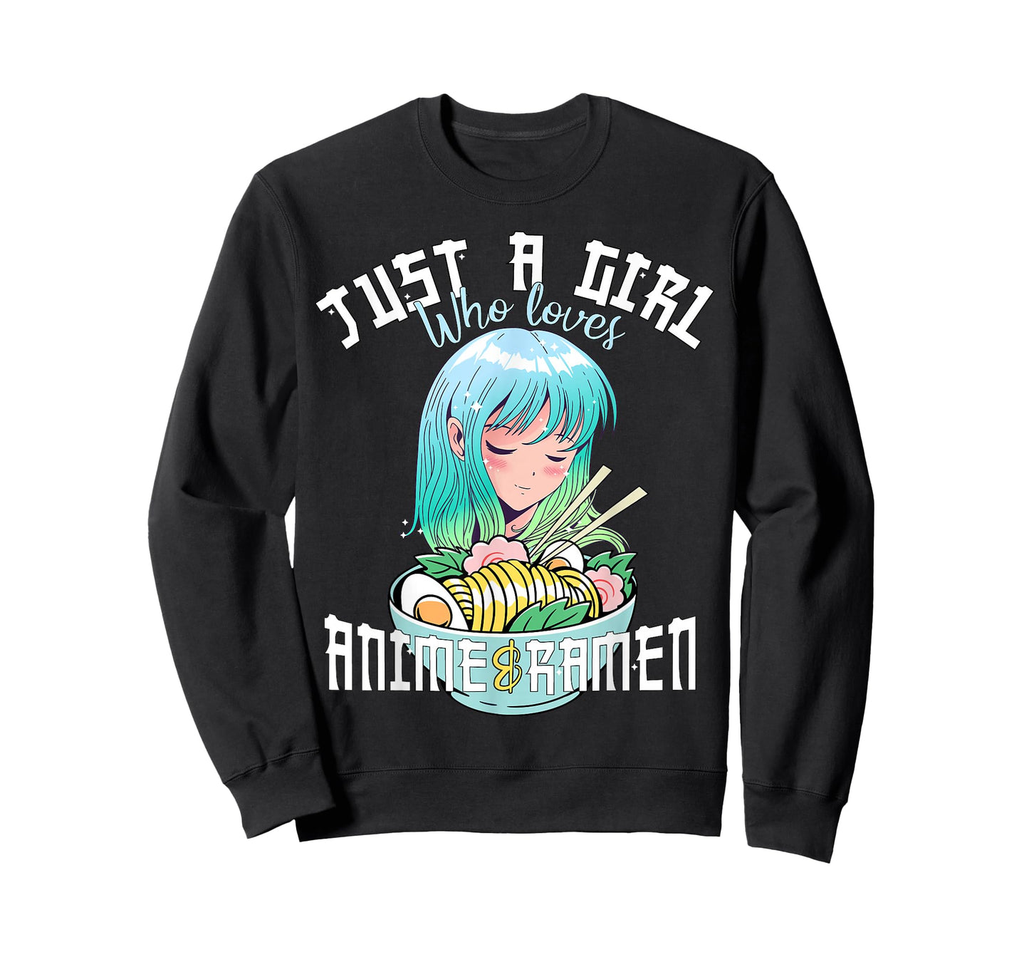 Anime Girl Shirt Just a Girl Who Loves Anime and Ramen T-Shirt