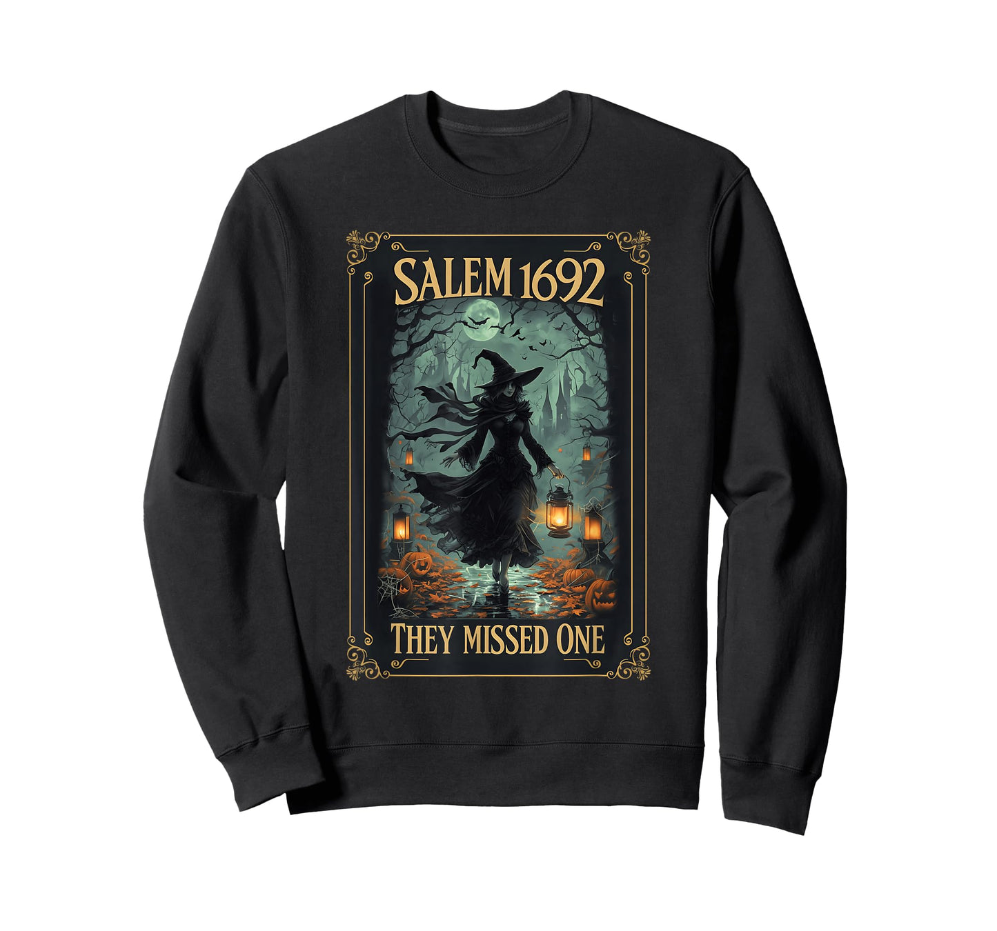 Salem 1692 They Missed One Halloween Witch Tarot Card Women T-Shirt