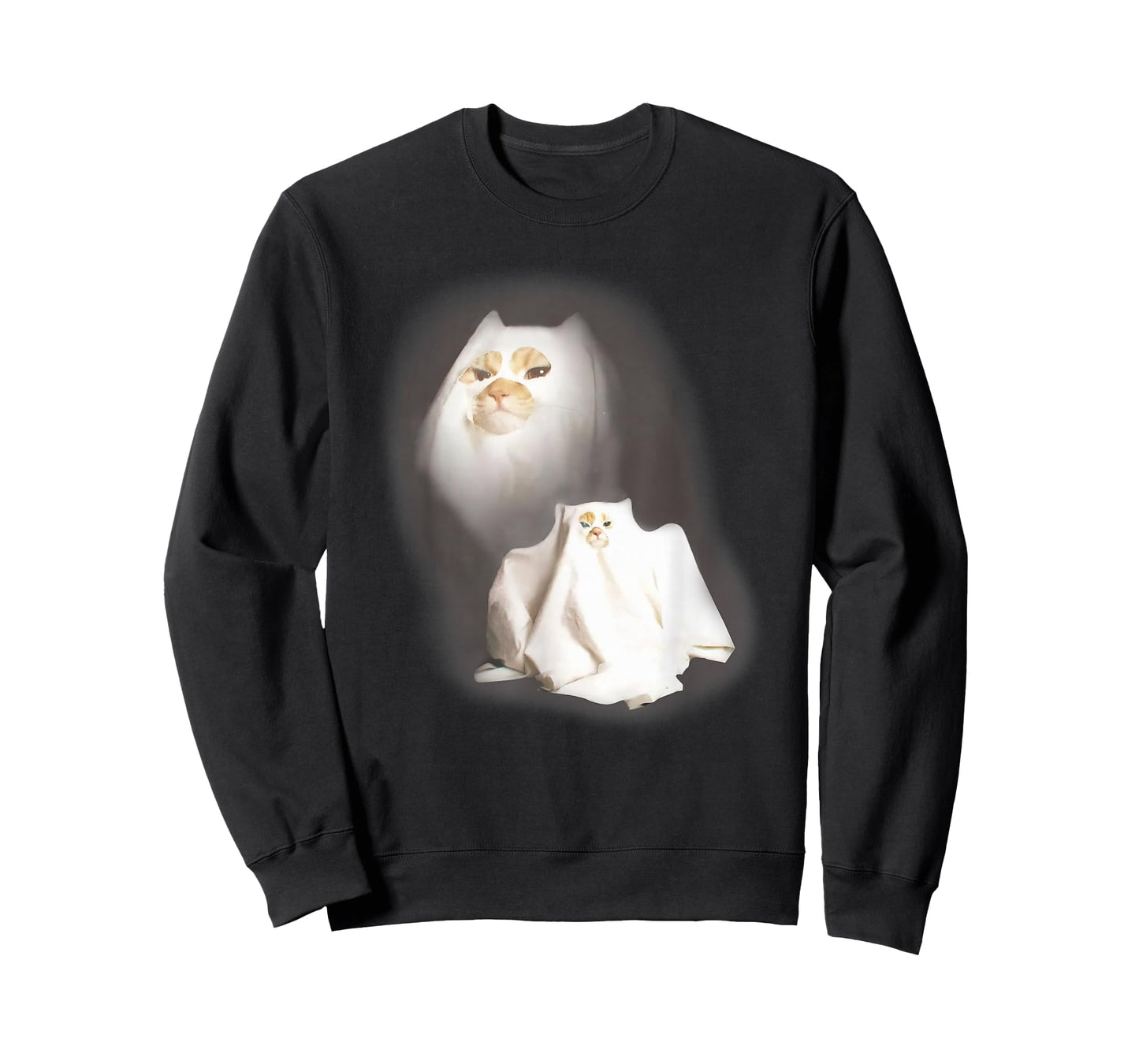Cute Funny Wizard Cat Ghost Weird Kitten Cat Meme Halloween T-Shirt