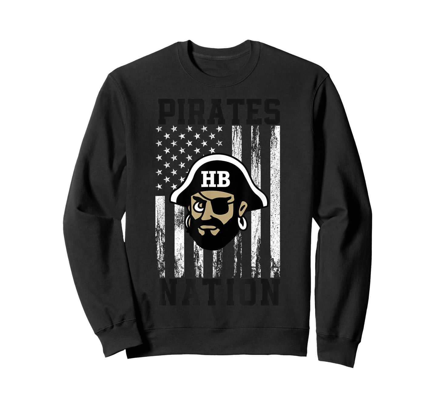 Harbor Beach Pirates Logo Nation HS T-Shirt