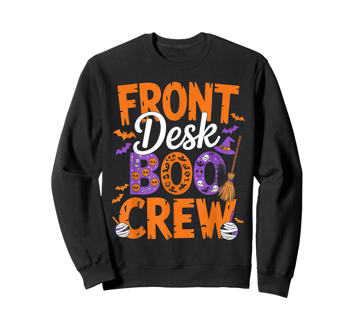 Front Desk Boo Crew Halloween Matching Spooky Outfit T-Shirt