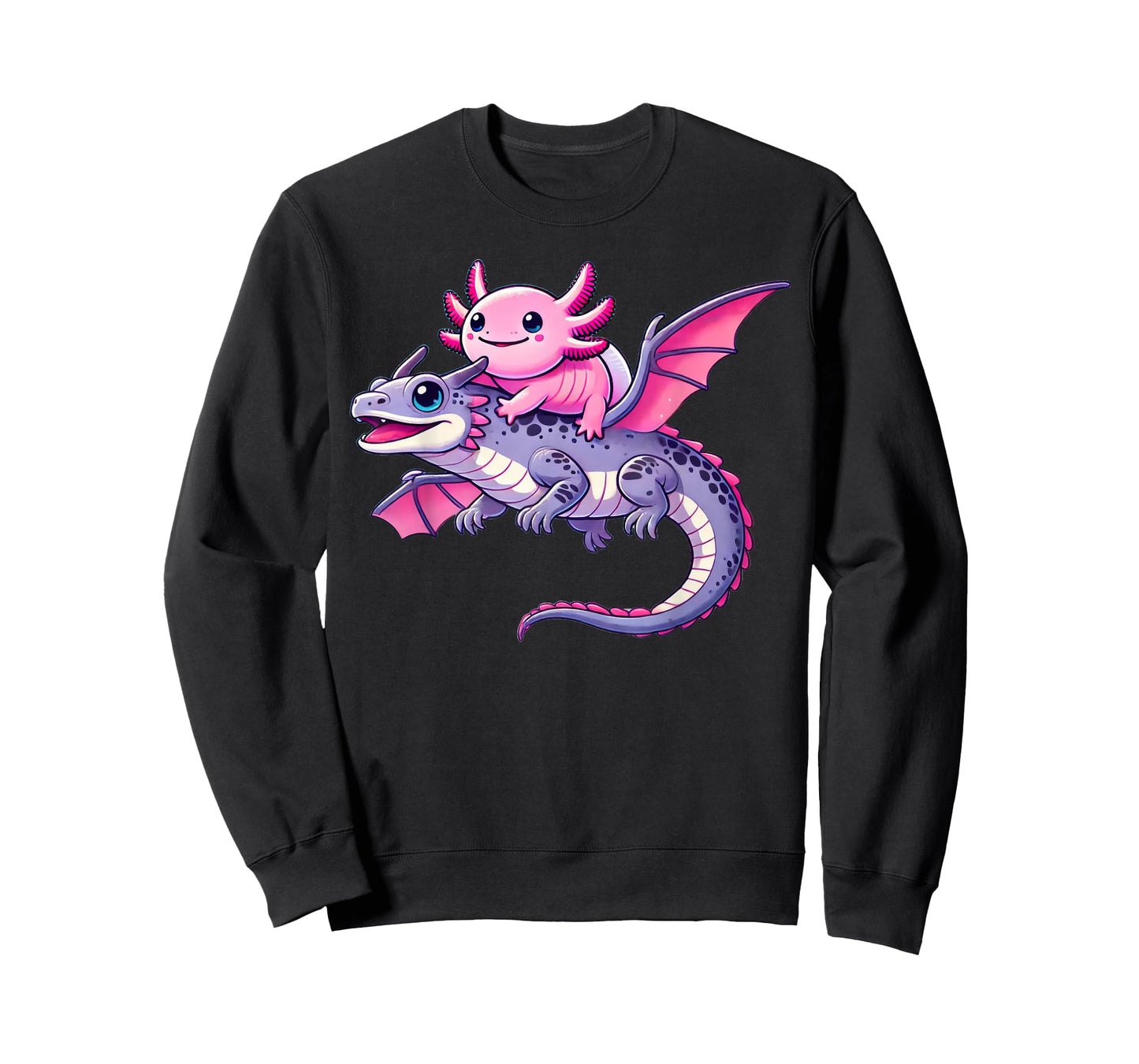 Anime Kawaii Axolotl Dragon T-Shirt