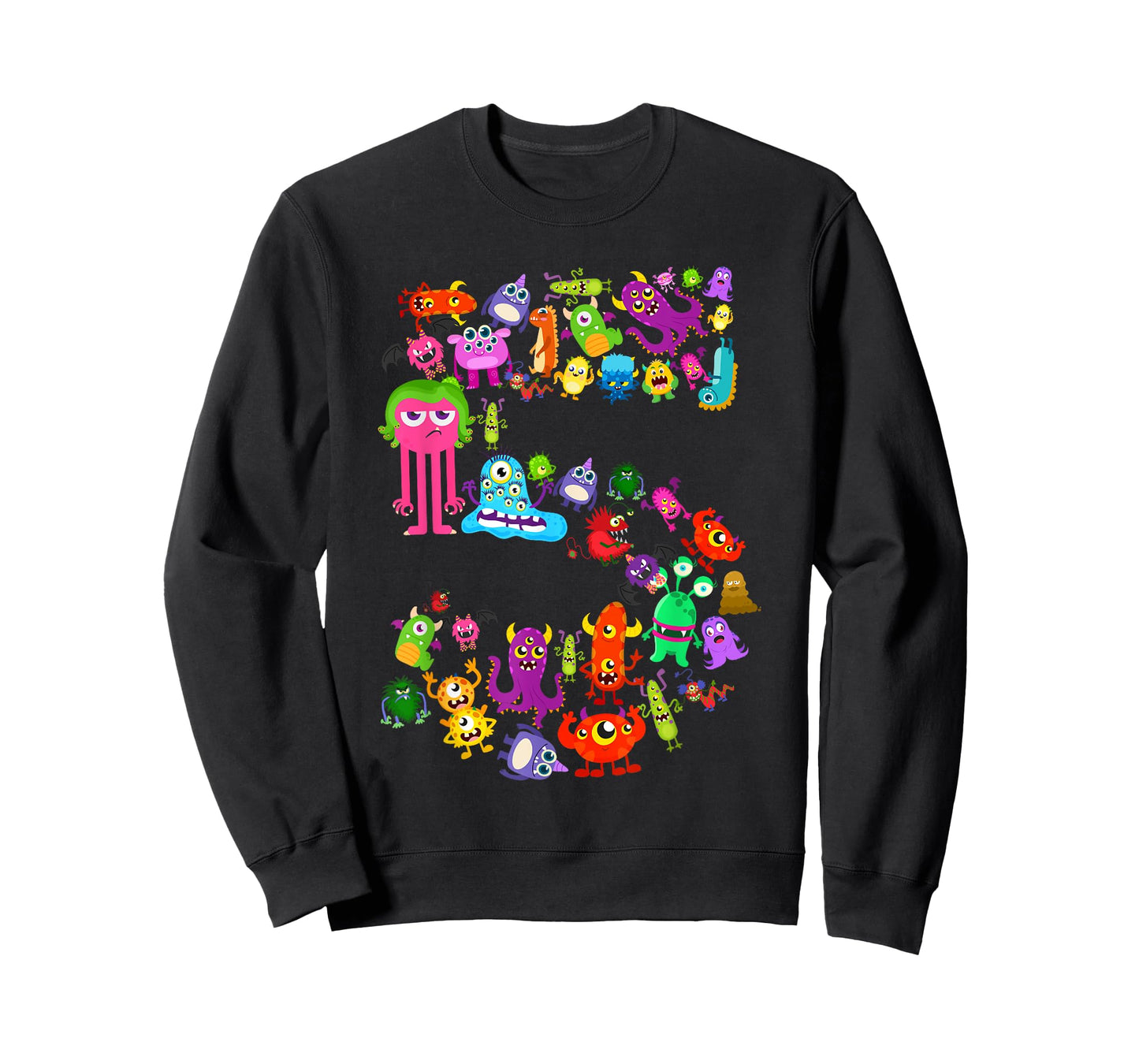 5th Birthday Party Monster Themed Number 5 Little Monster T-Shirt