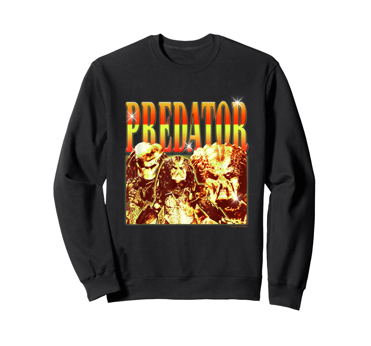 Aliens Iconic Epic Predator Montage Retro Big Chest Poster T-Shirt