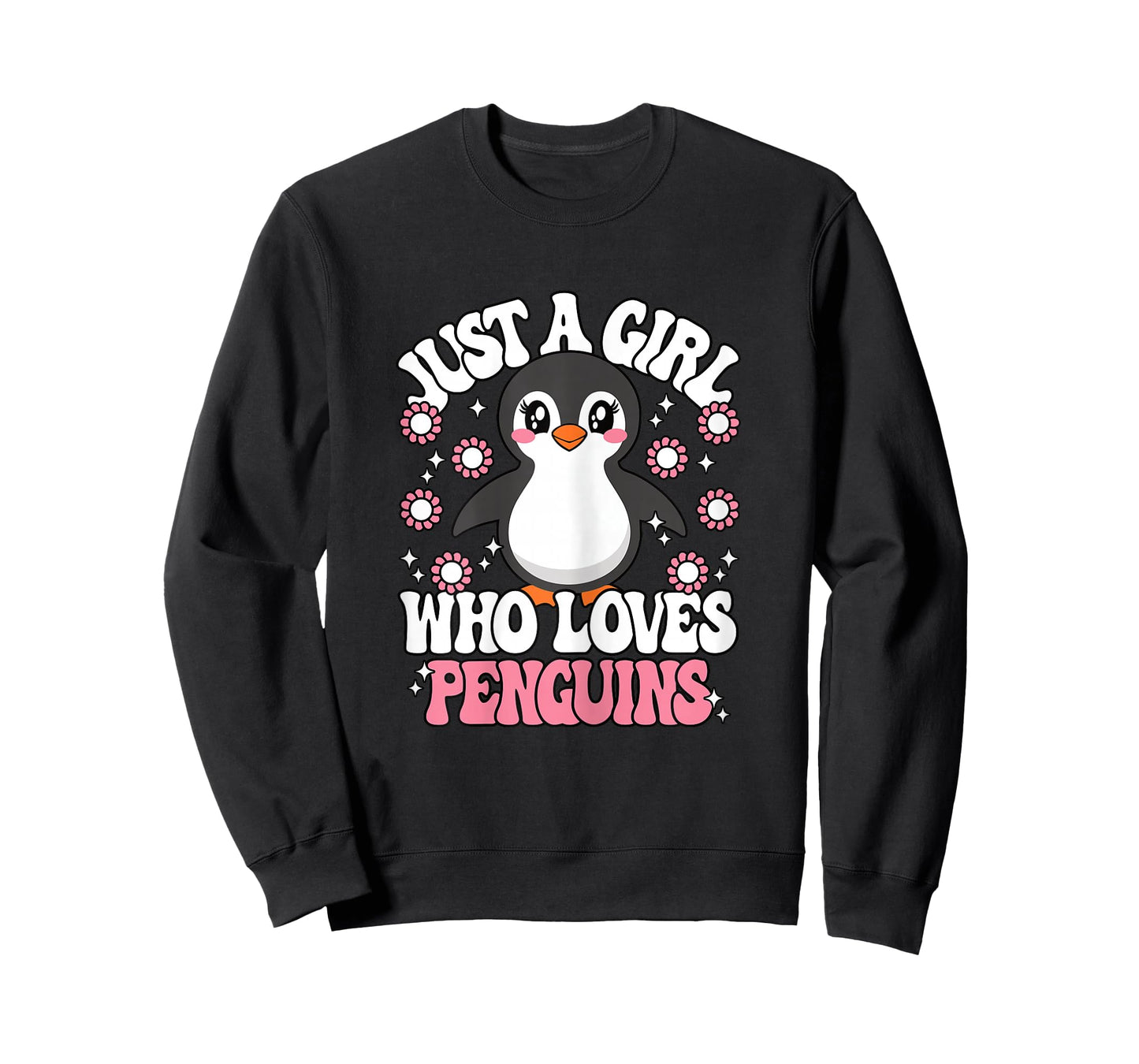 Just A Girl Who Loves Penguins Cute Penguin Kids T-Shirt