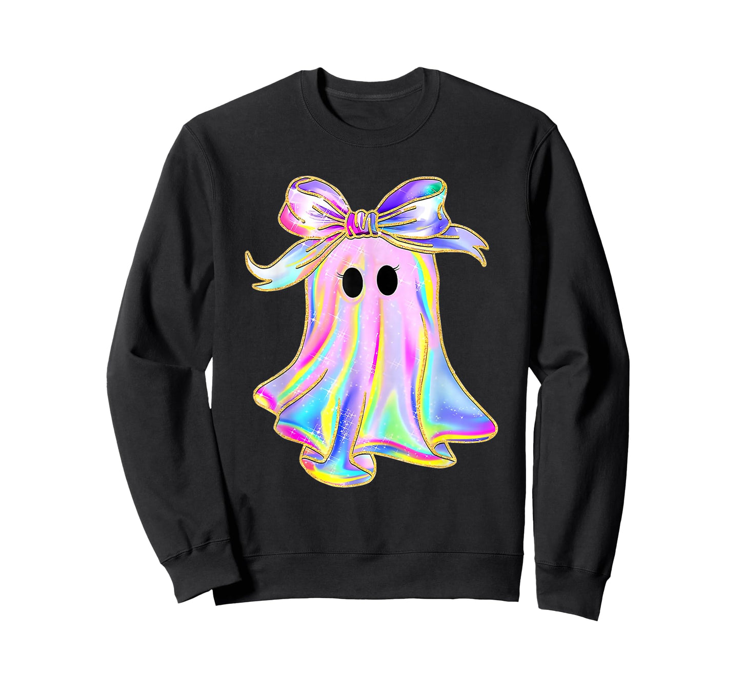 Bow Rainbow Ghost Halloween T-Shirt