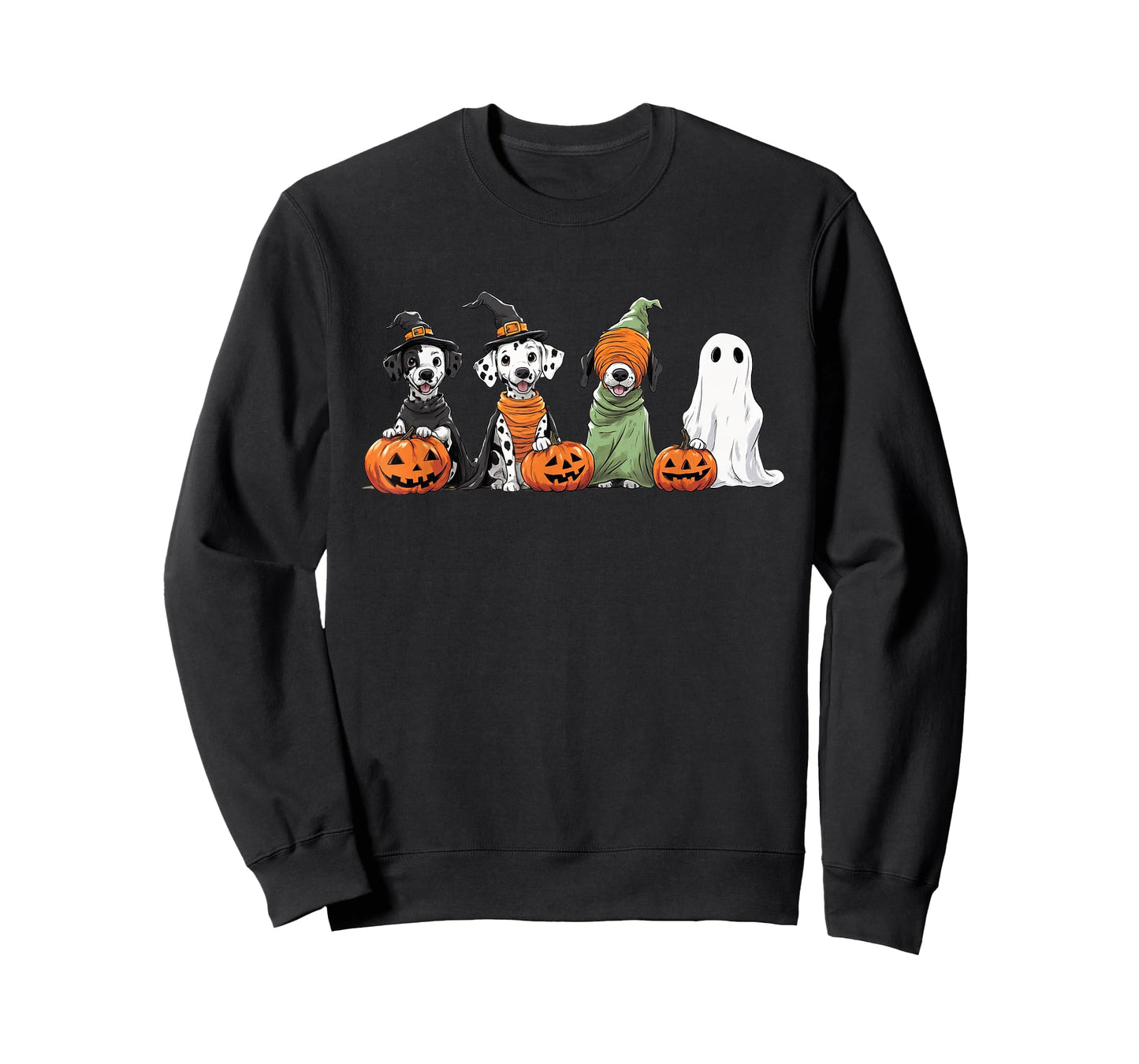 Cute Fall Dalmatian Dog Owner Halloween T-Shirt