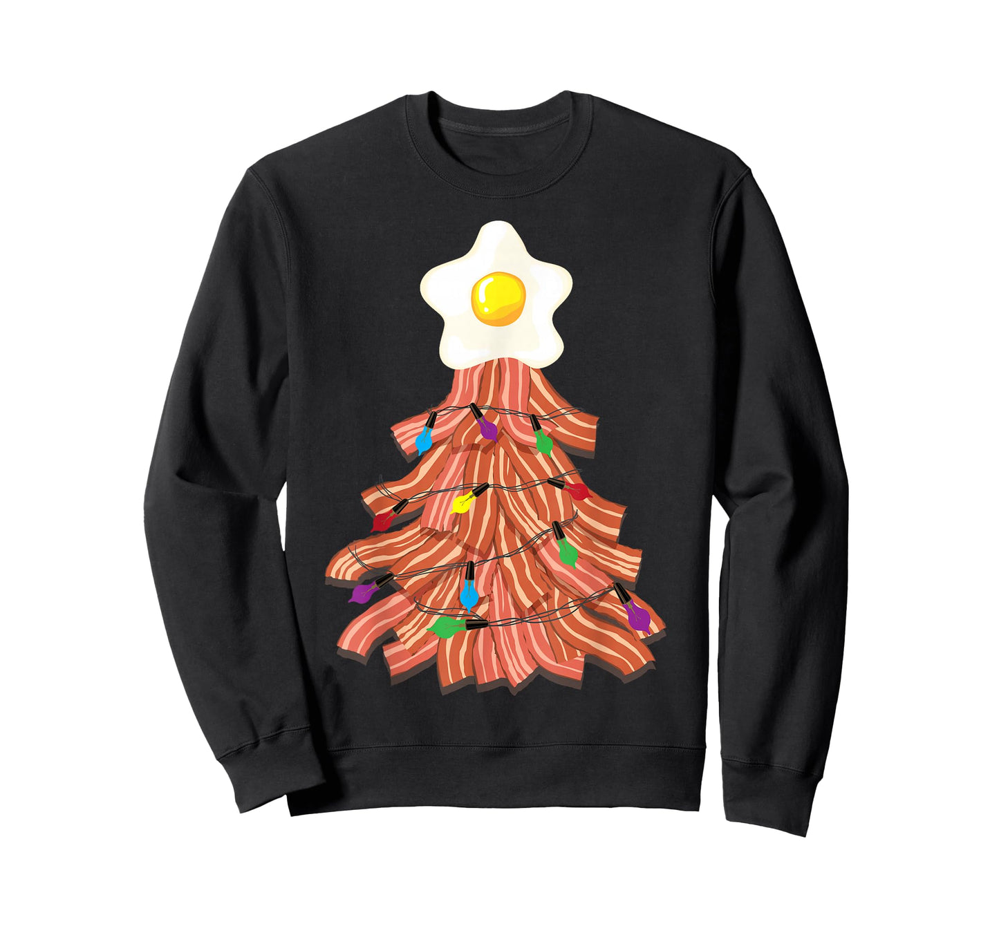 Bacon Christmas Tree Egg Top Shirt | Funny Pork Lover Gift T-Shirt