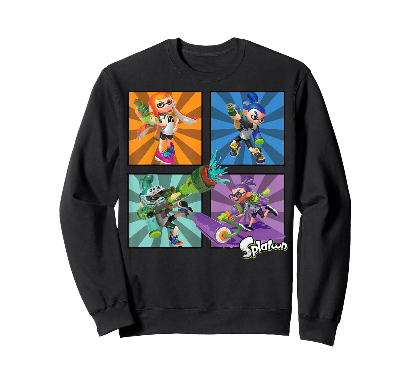 Splatoon Four Character Box Up T-Shirt