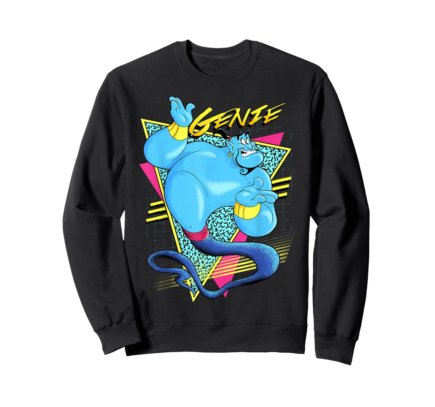 Disney Aladdin Genie Retro Abstract Portrait Logo T-Shirt Small