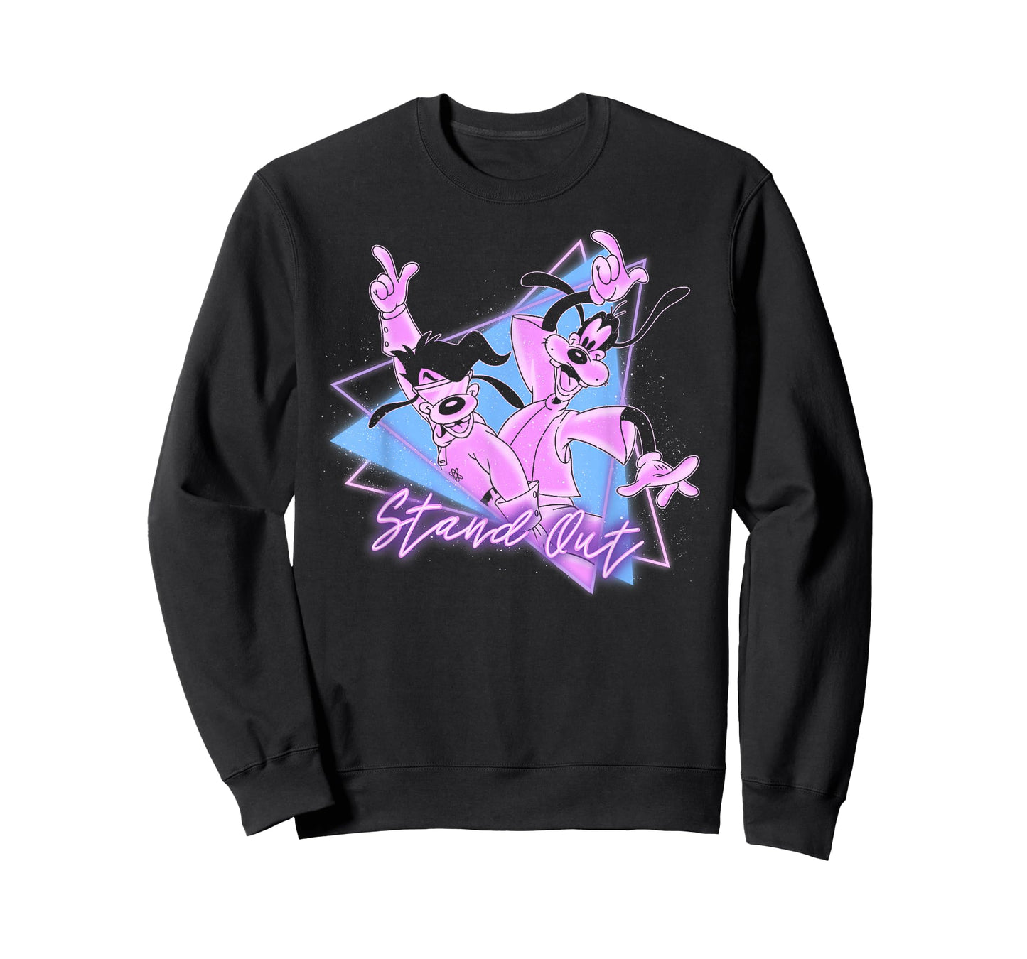 Disney Goofy and Son Retro Neon Portrait T-Shirt