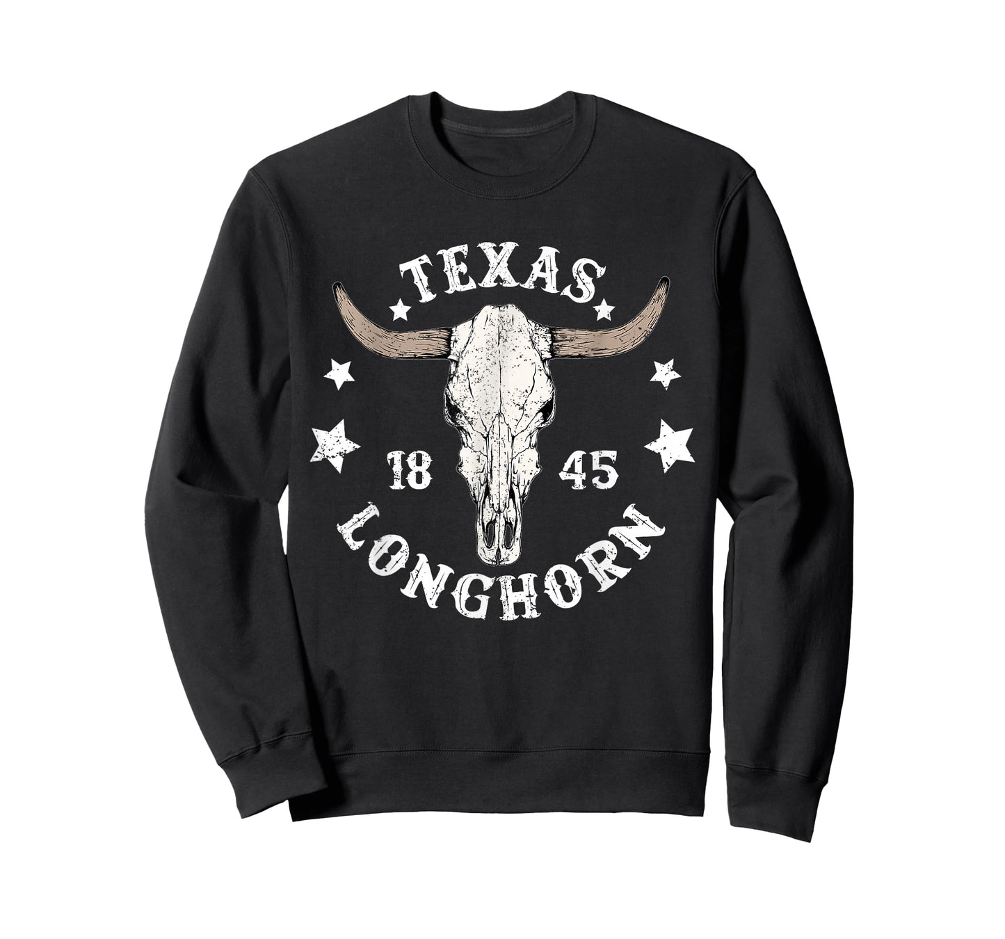 Texas Longhorn Cowboy Est 1845 Texas State Texan Pride Rodeo T-Shirt