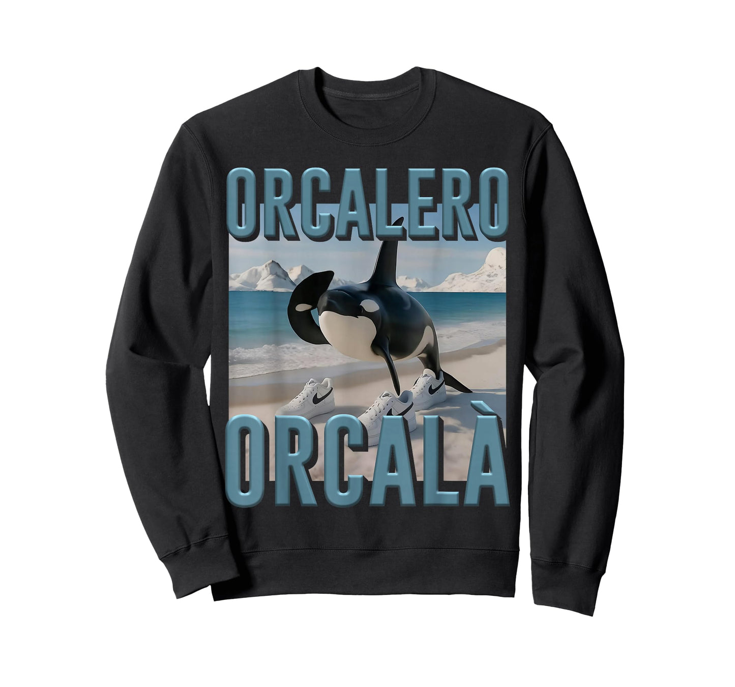 Funny AI Generated Monster Trendy Orcalero Orcala Orca T-Shirt