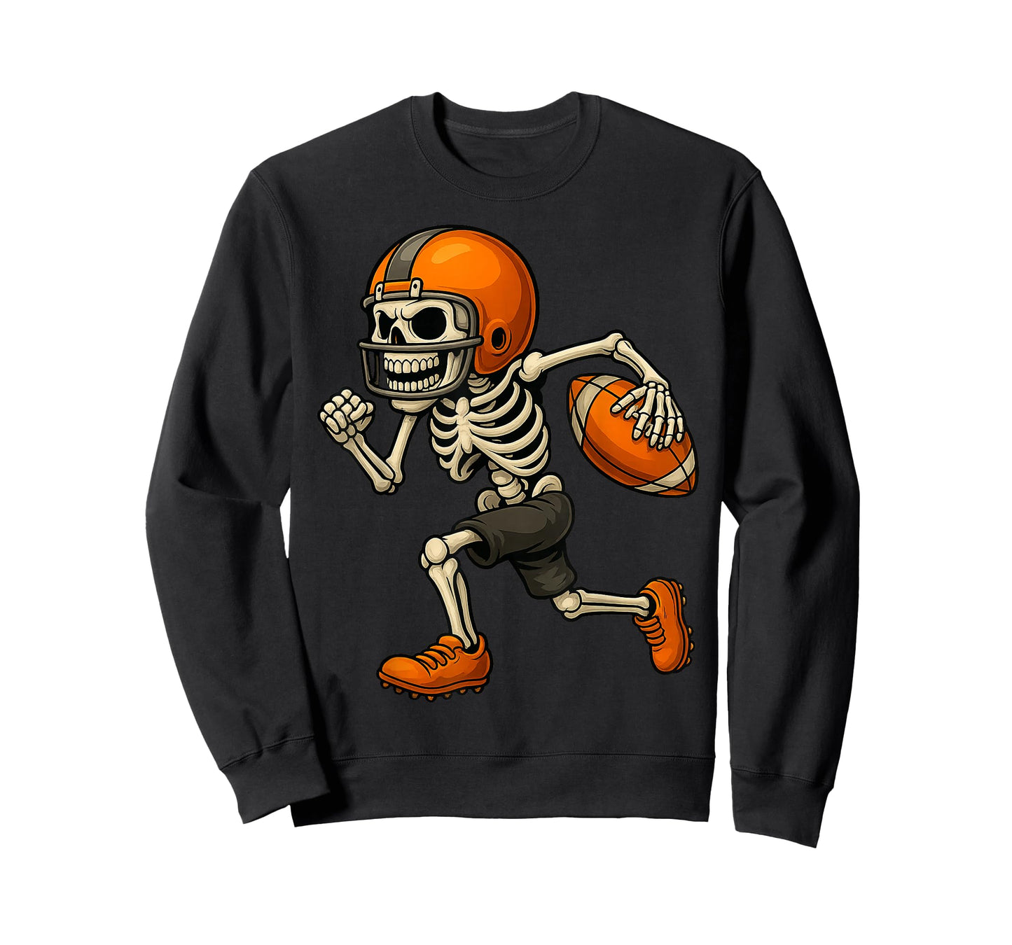 Funny Skeleton Football Halloween Costume for Men Boys Kids T-Shirt