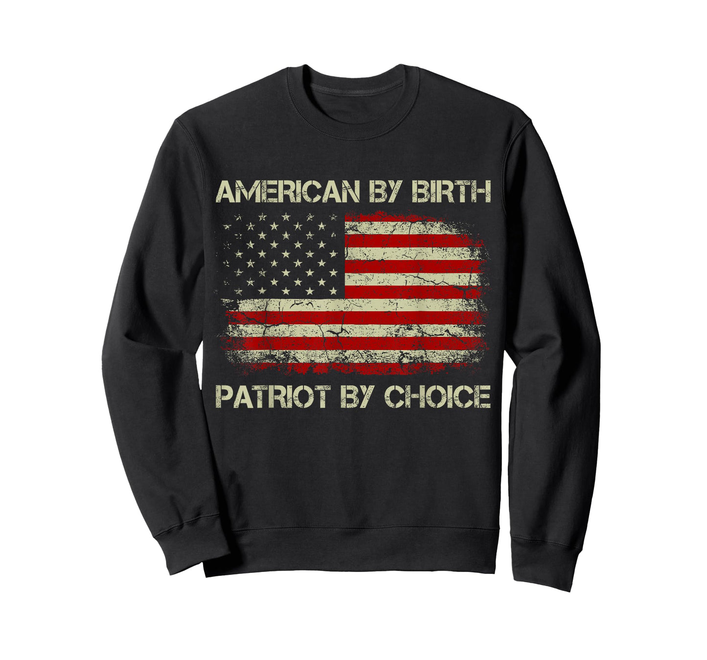 American By Birth Patriot By Choice American Flag T-Shirt