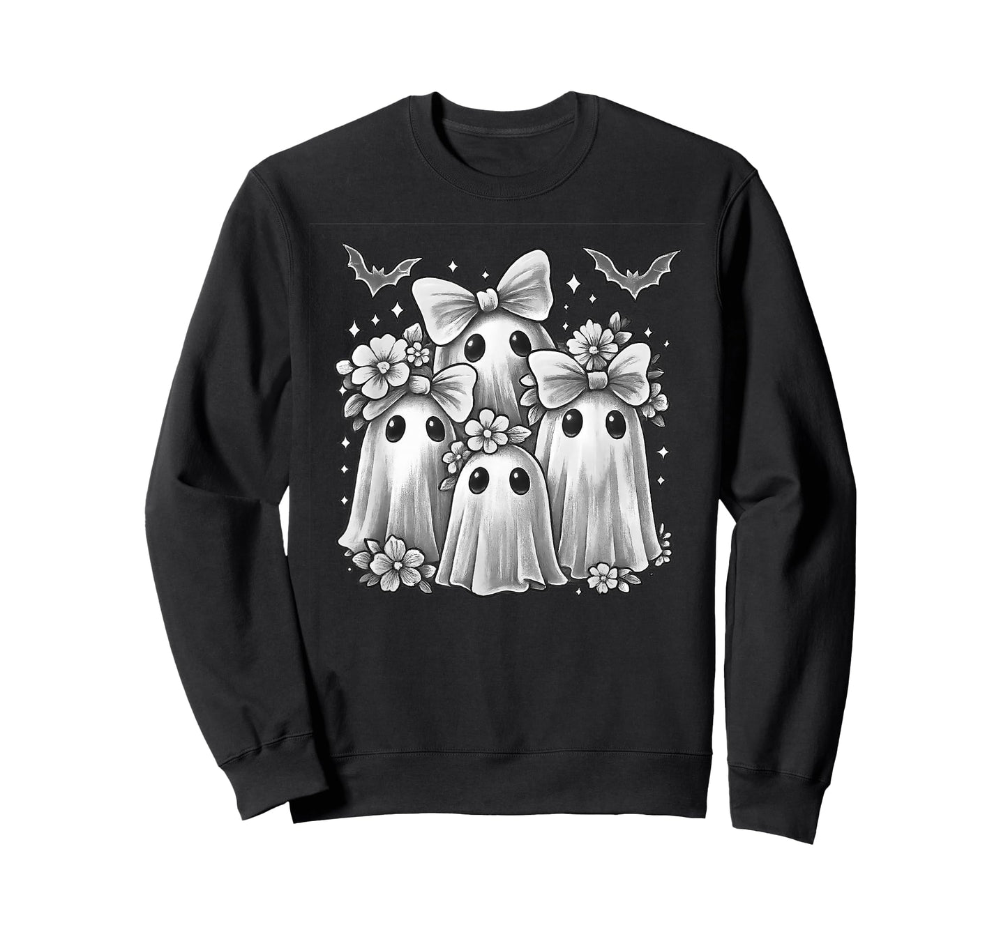 Ghost Halloween Costume Coquette Bow T-Shirt