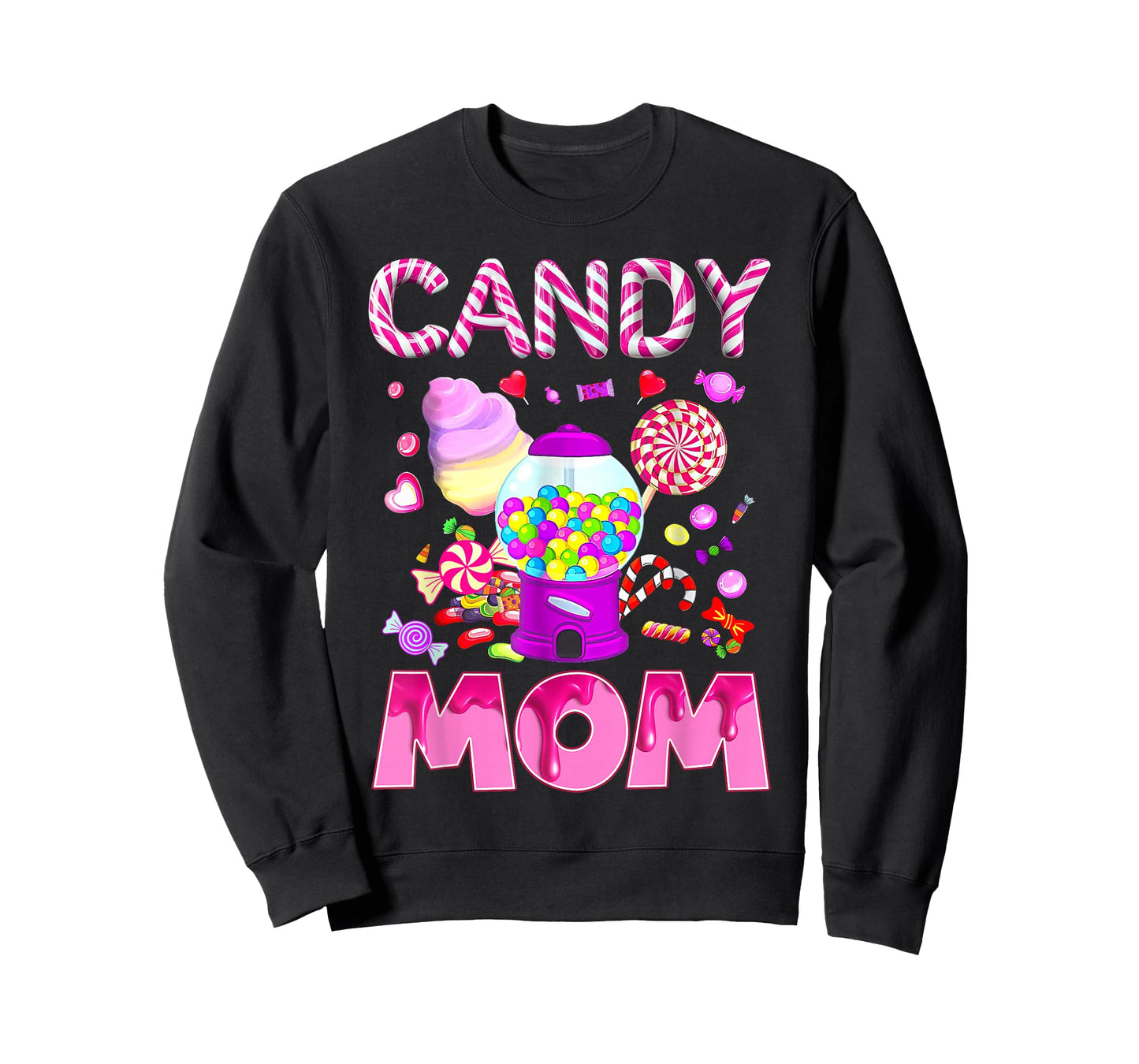 Funny Candy Mom Candy Costume Birthday Candy Women Girl Kids T-Shirt