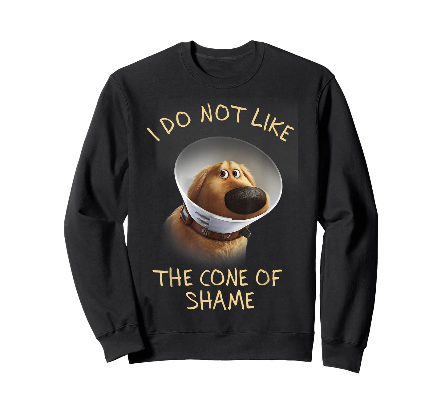 Disney Pixar Up Dug Sad Cone of Shame Graphic T-Shirt T-Shirt