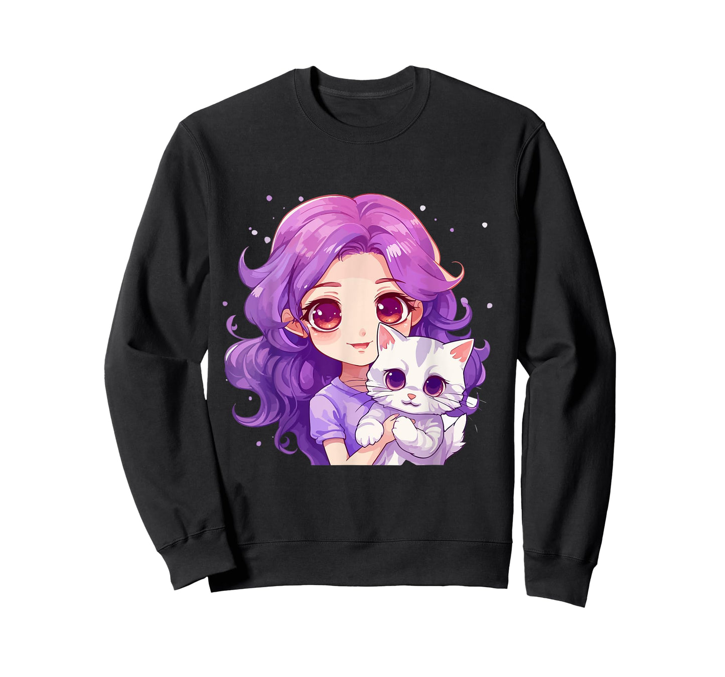 Anime and Cats Lover for Teen Manga kawaii Graphic Otaku T-Shirt