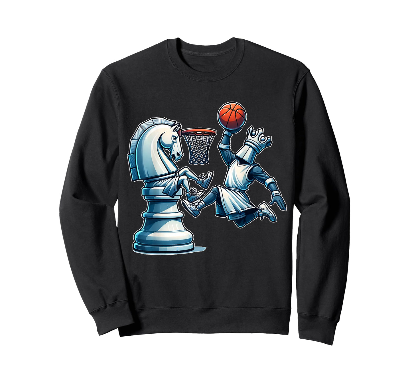 Elegant Chess Board King Basketball Game T-Shirt