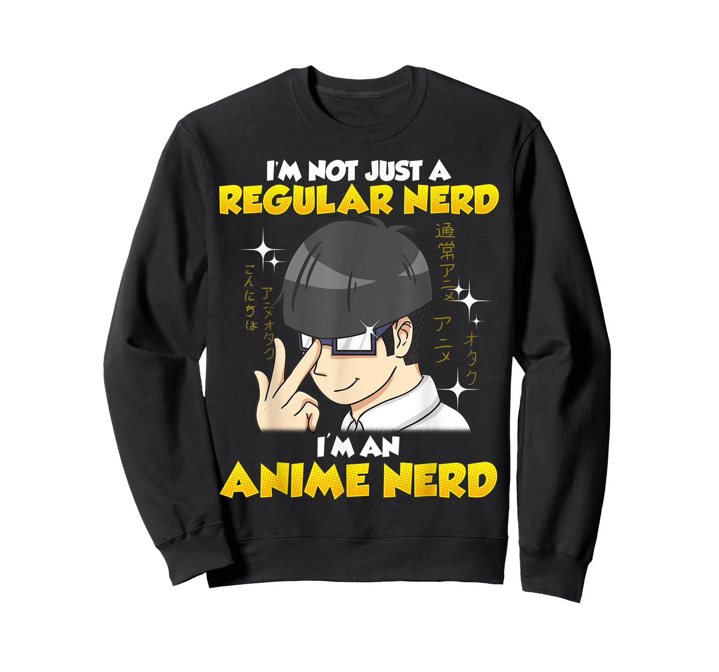 Anime Nerd Kawaii Chibi Otaku Manga Boy with Glasses T-Shirt