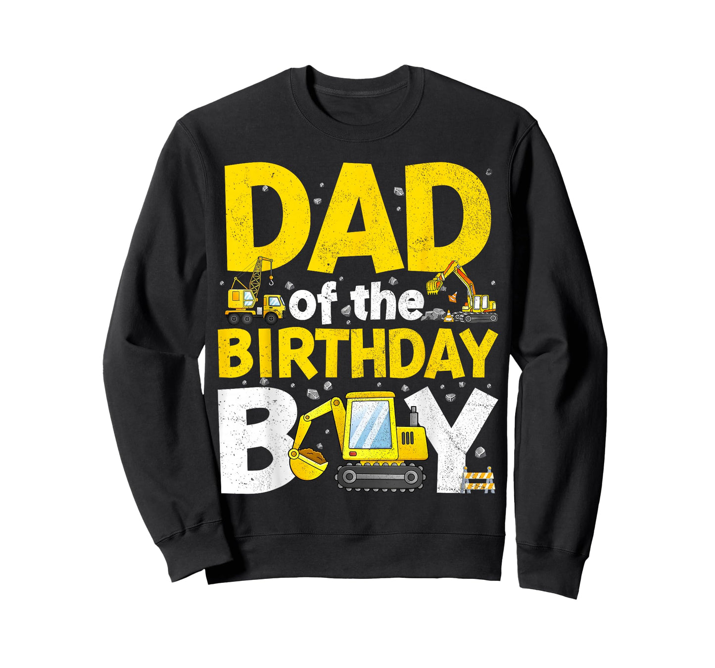 Dad Of The Birthday Boy Matching Construction Family Party T-Shirt