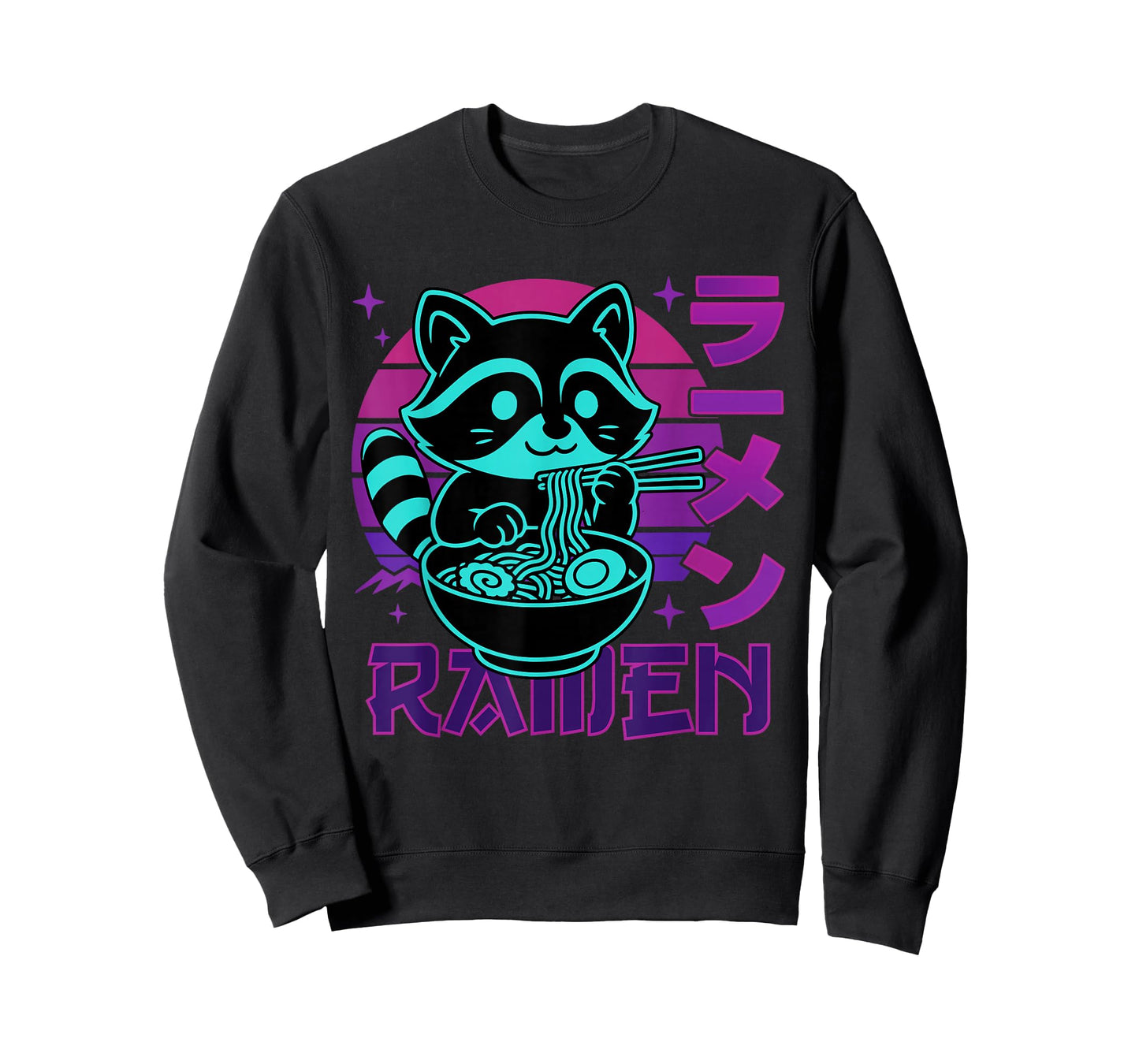 Anime Ramen Raccoon Japanese Noodles Aesthetic Kawaii T-Shirt