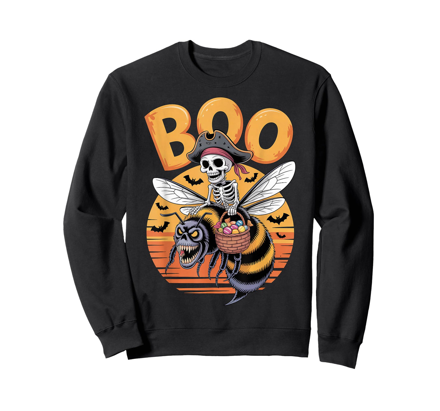 Spooky Bee Costume on Boo Bee Halloween T-Shirt