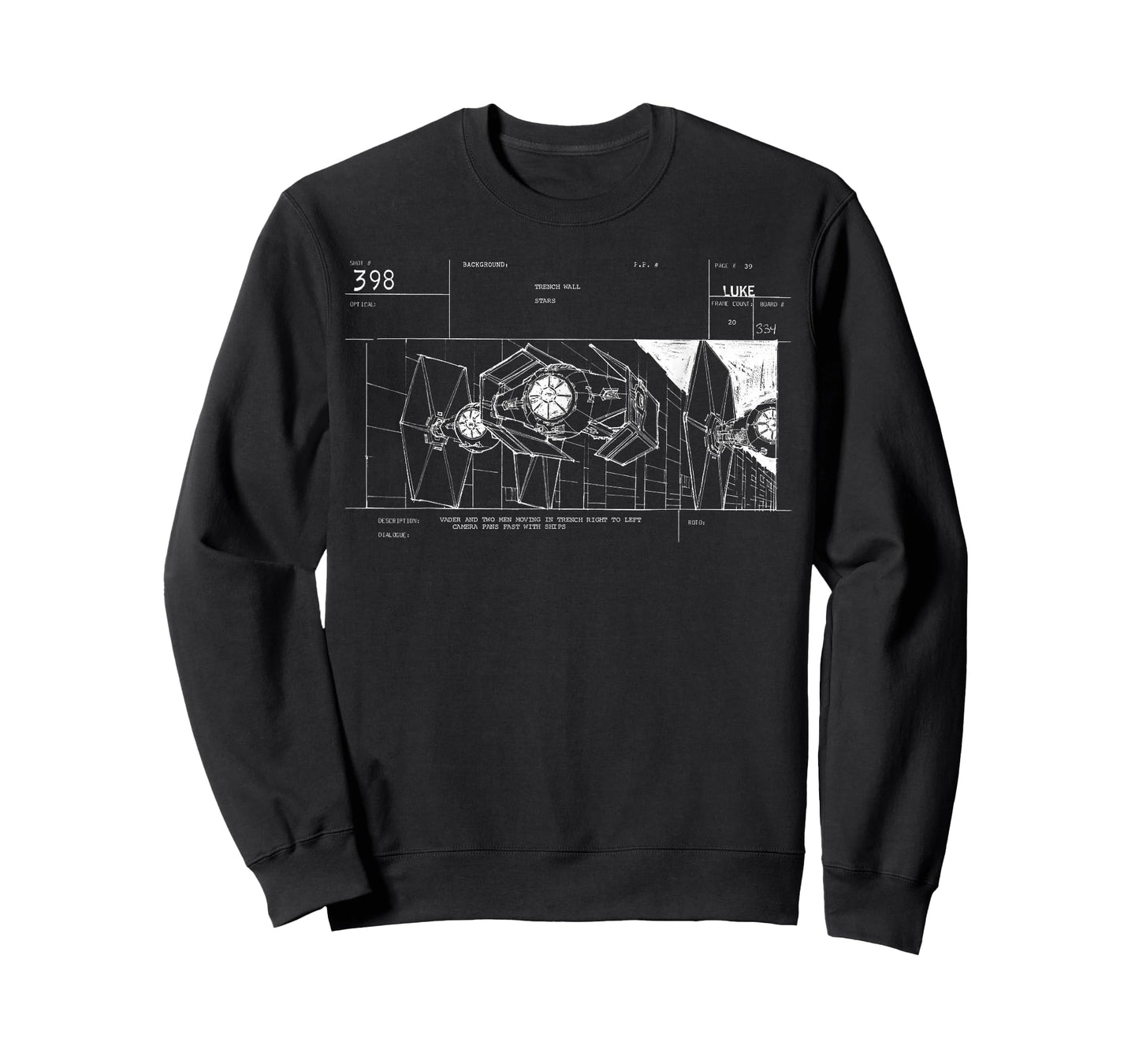 Star Wars TIE Fighters Retro Story Board Movie T-Shirt