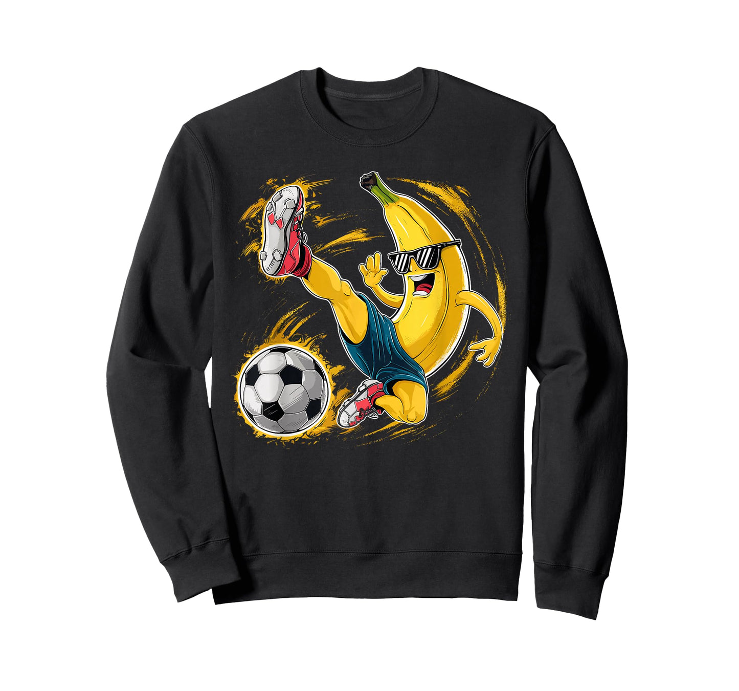 Sport Banana Football Player Fruit Cute Banana Soccer Player T-Shirt