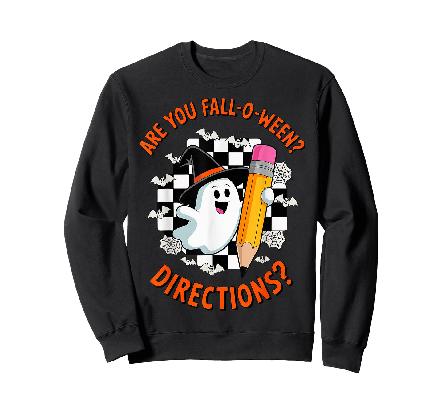 are You Fall O Ween Directions Teacher Halloween Boo Ghost T-Shirt