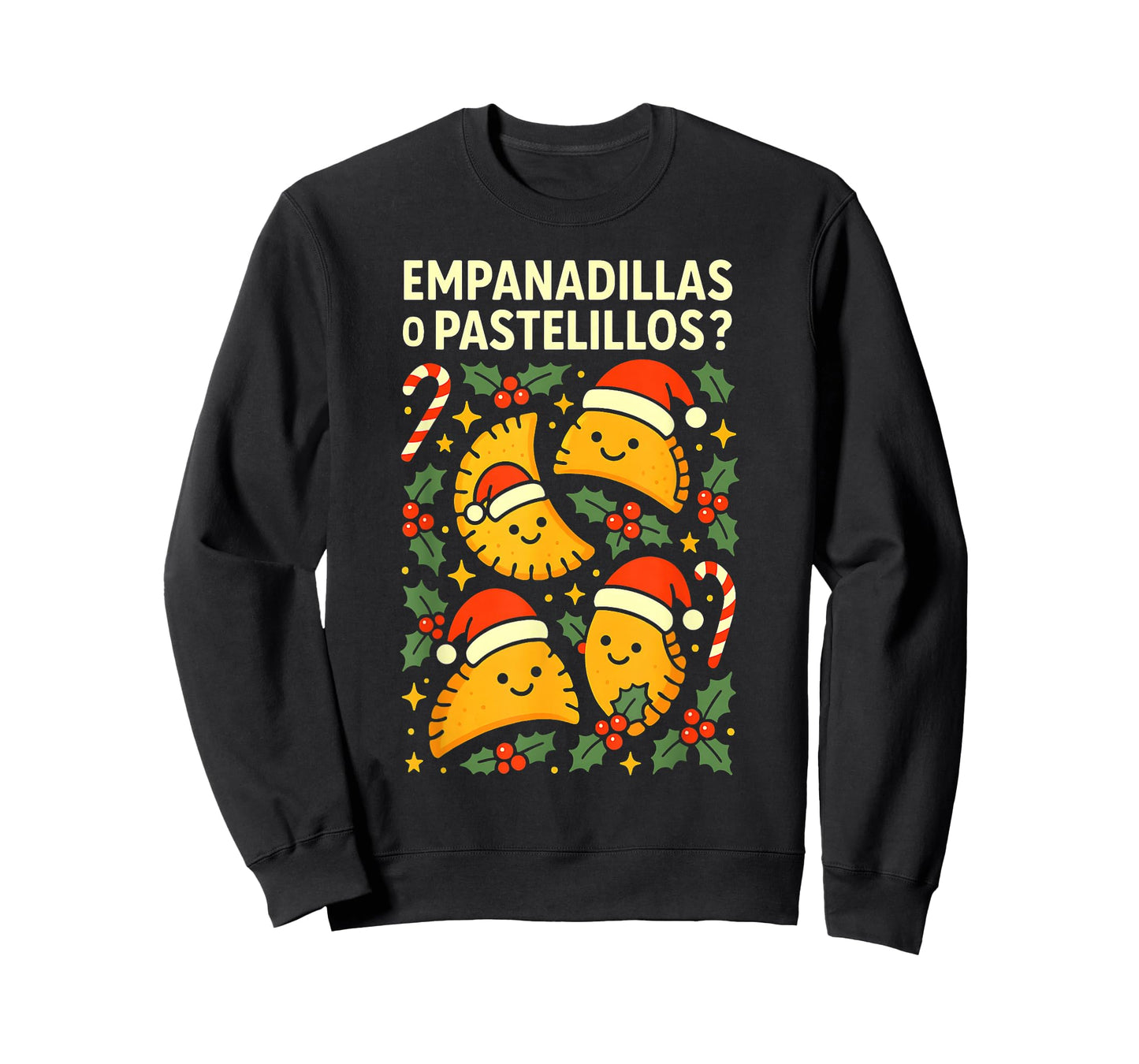 Empanadillas o Pastelillos Puerto Rico Christmas Design T-Shirt