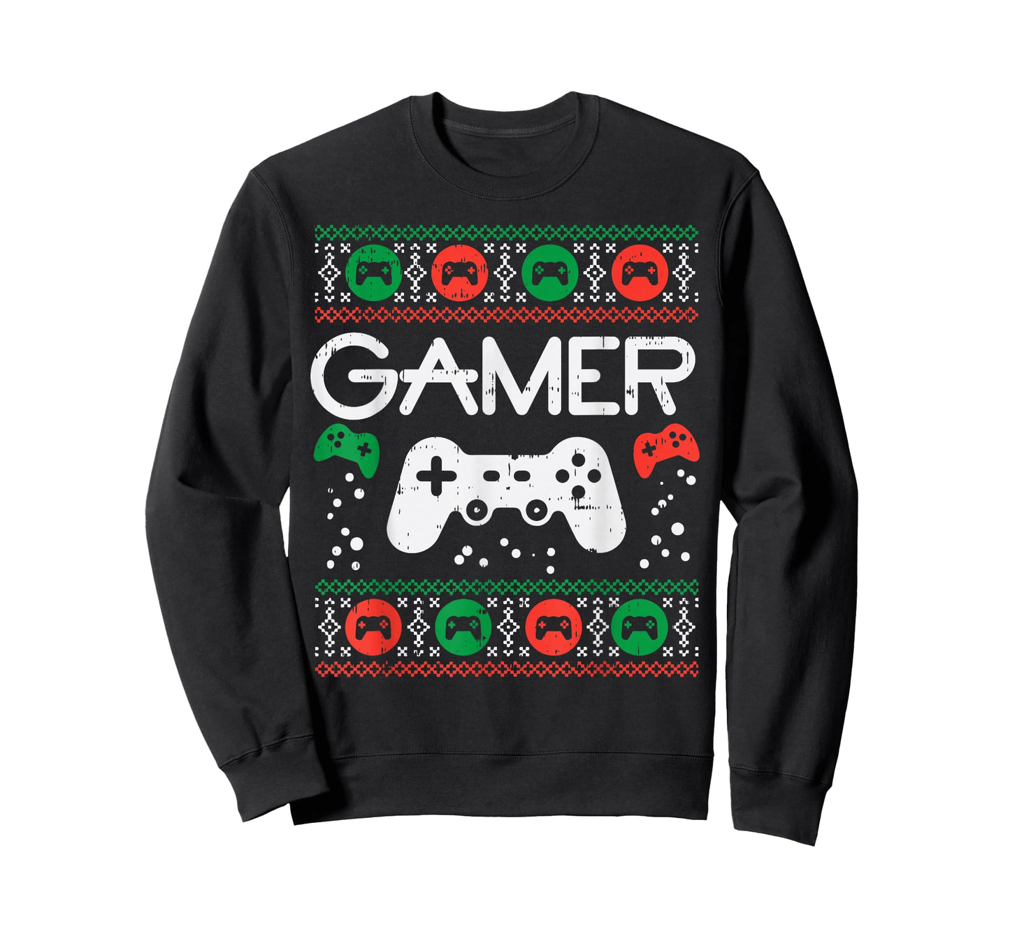 Gamer Ugly Christmas Sweater Retro Video Game Xmas Boys Gift T-Shirt